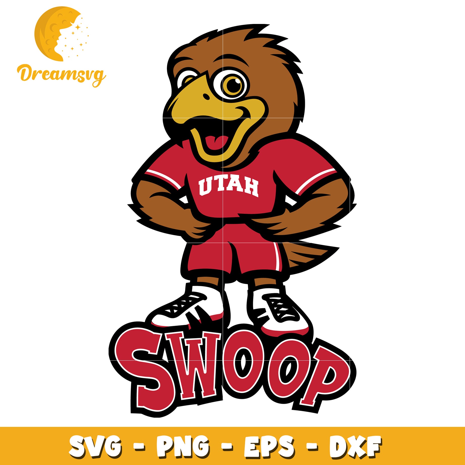 Utah Swoop Mascot SVG PNG EPS DXF