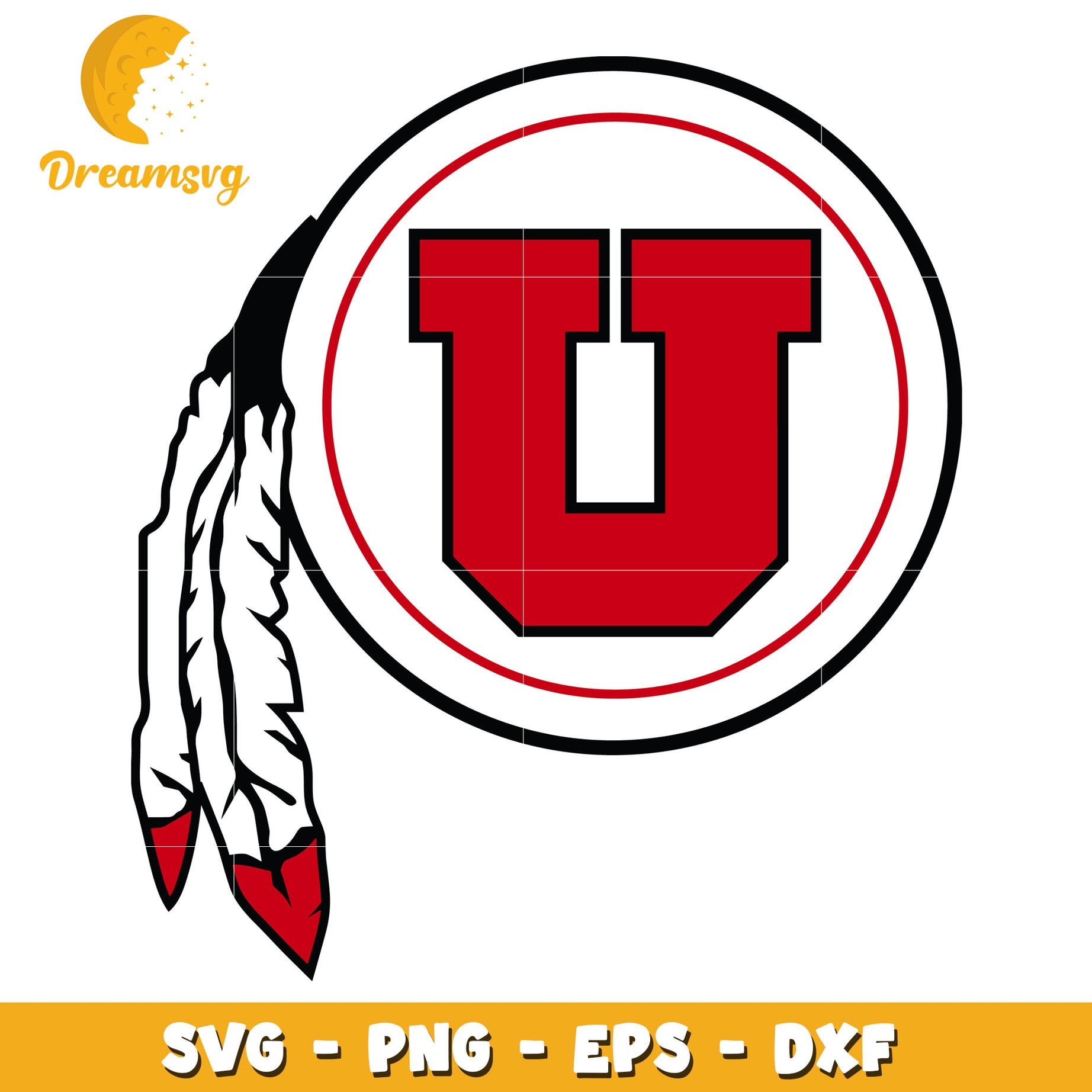 Utah Utes Logo SVG PNG EPS DXF