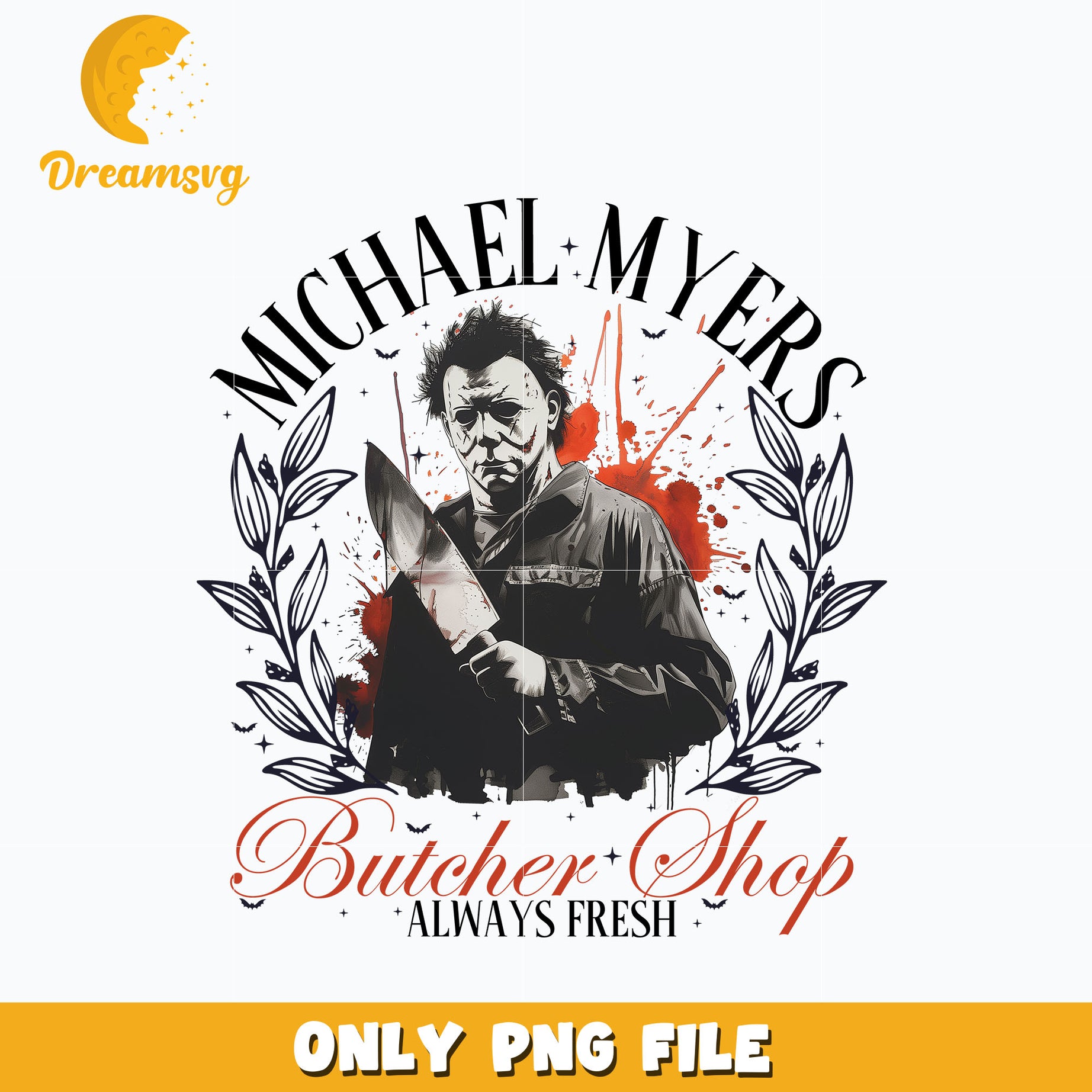 Michael Myers Butcher Shop png, halloween png