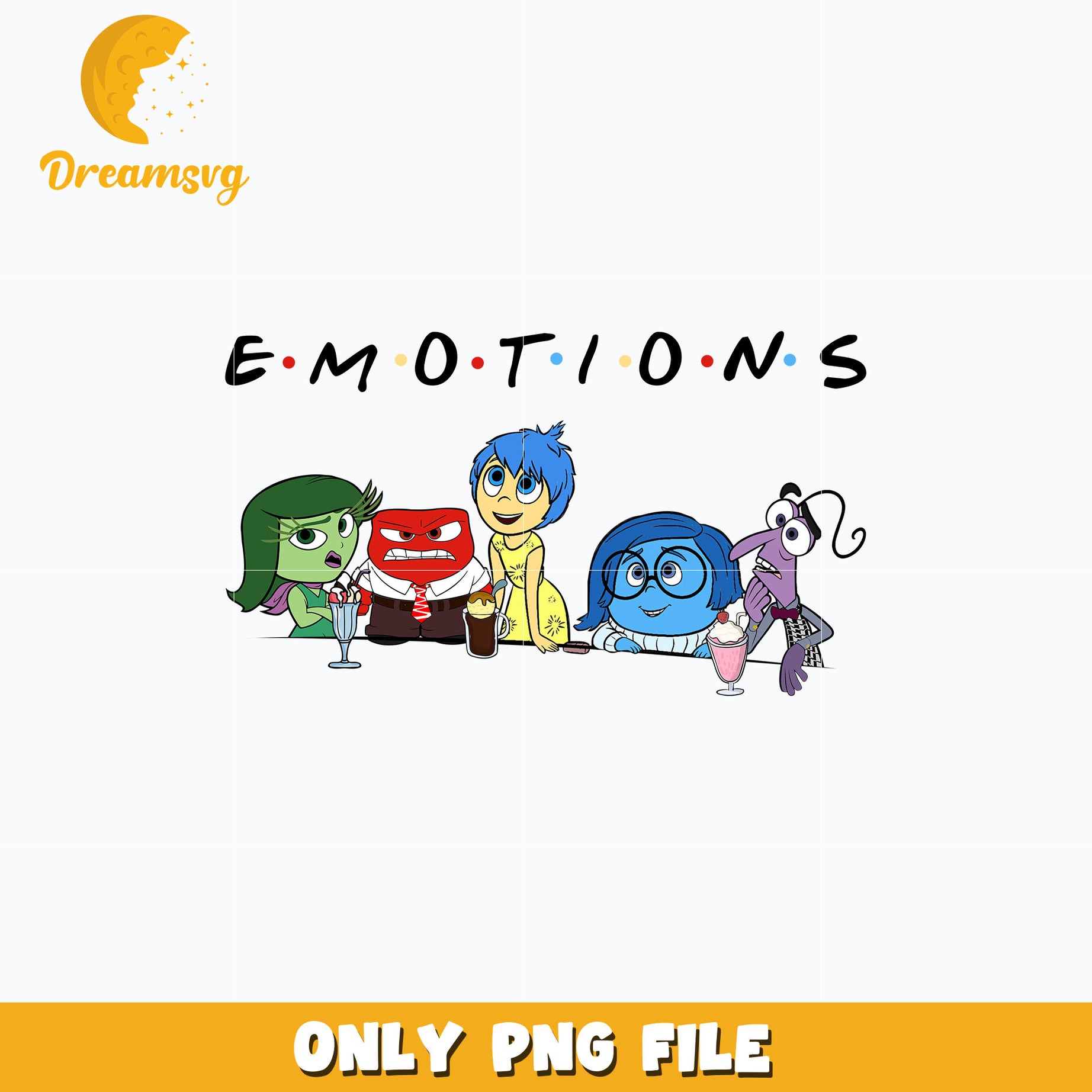 Inside out Emotions design png