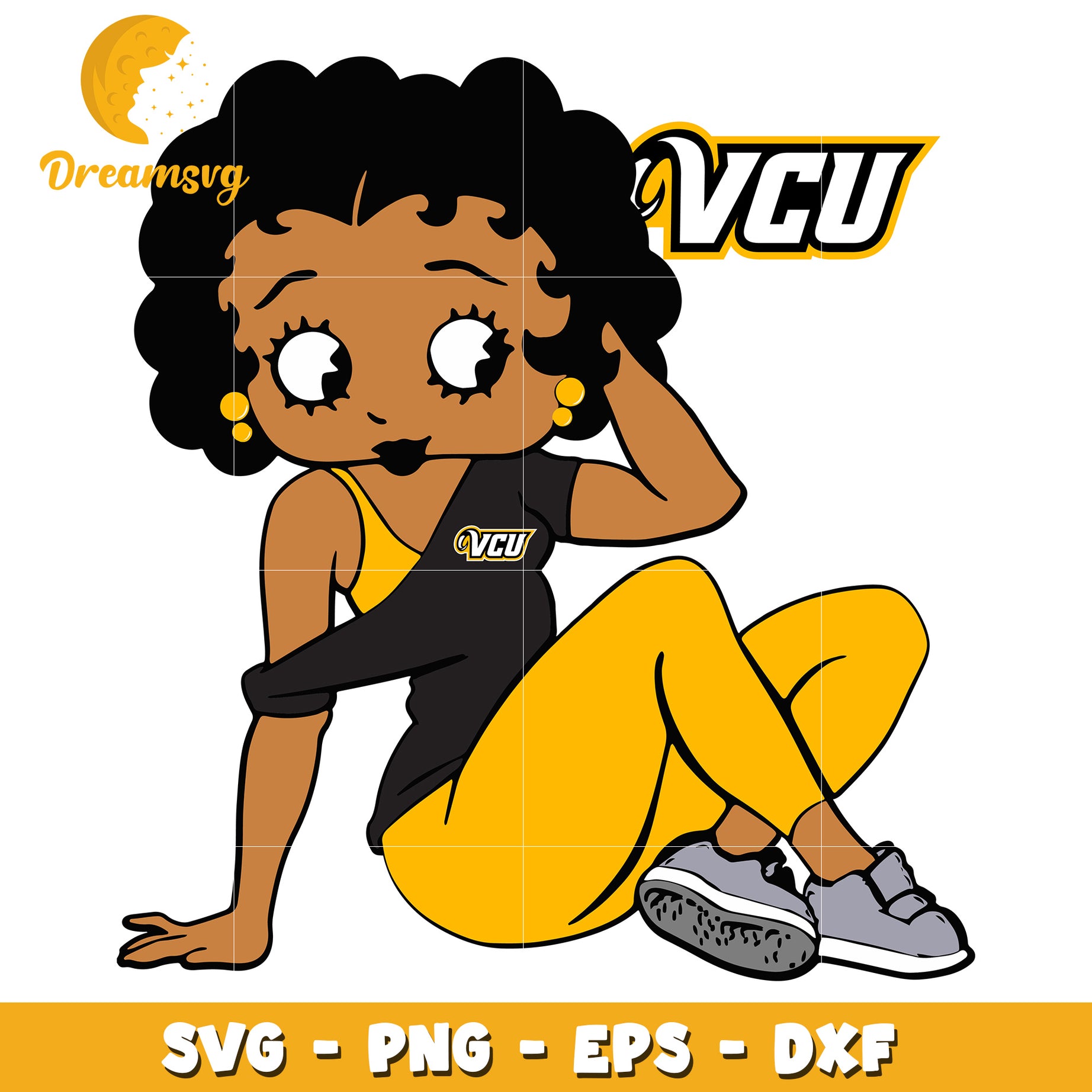 VCU Black Betty SVG PNG EPS DXF