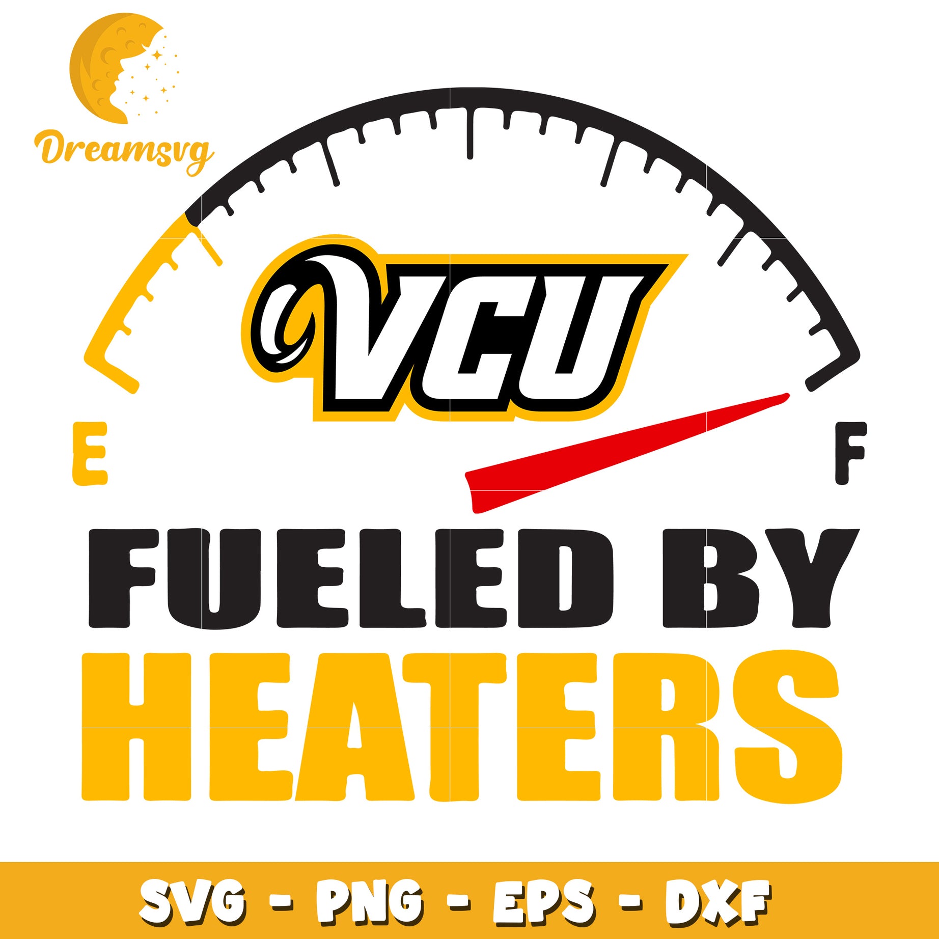 VCU Fueled By Heaters SVG PNG EPS DXF