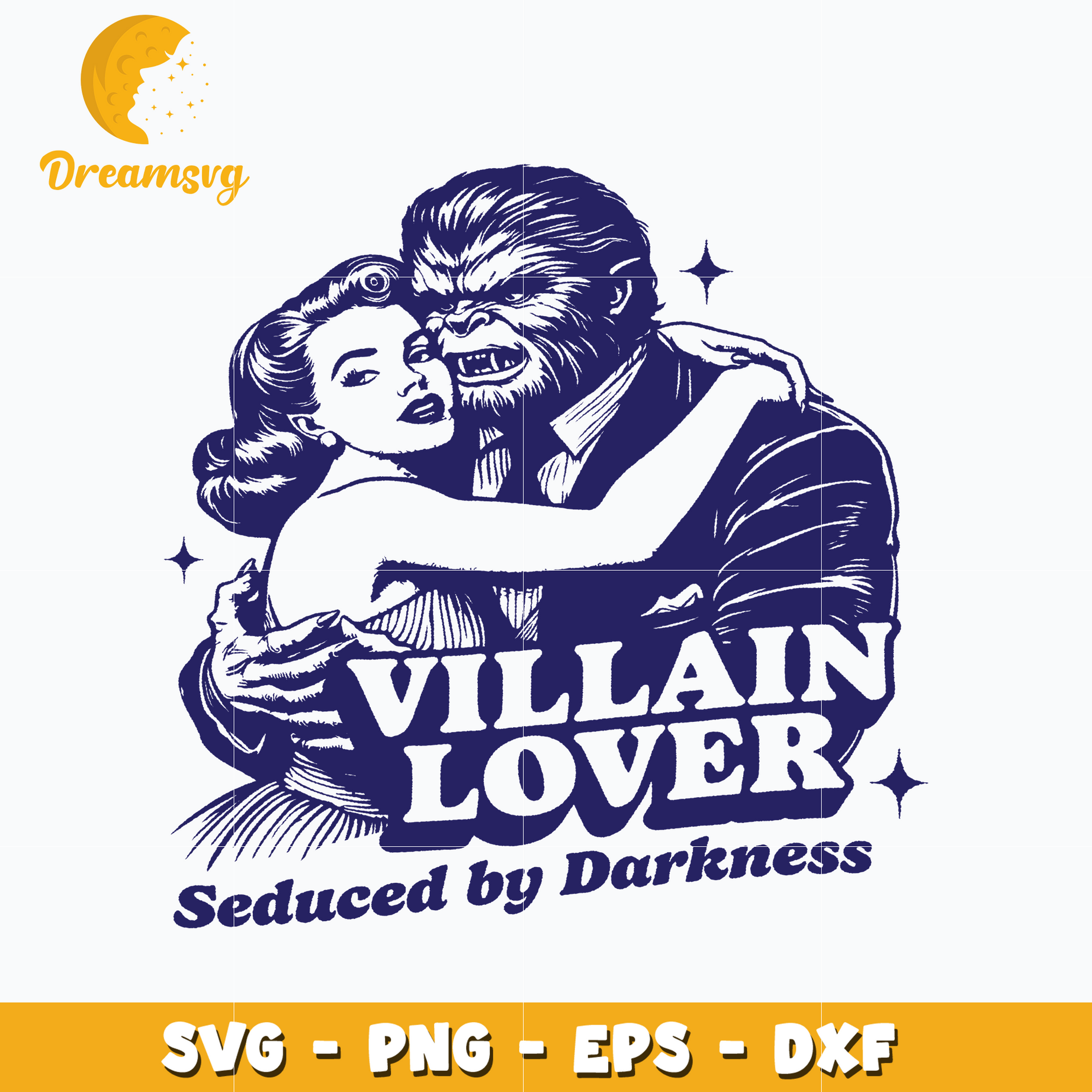 Villain lover seduced by darkness SVG