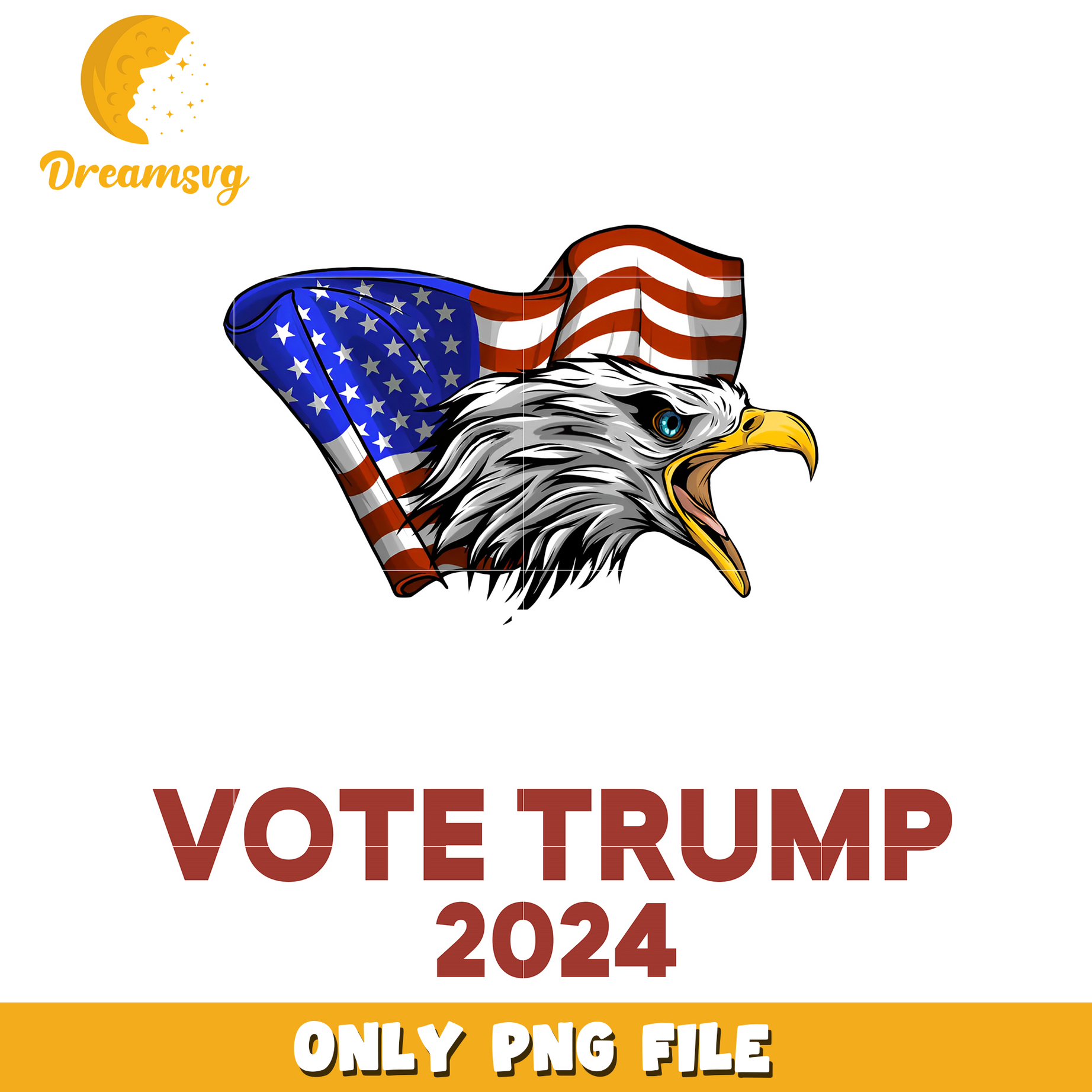 Vote trump 2024 4th Of July png