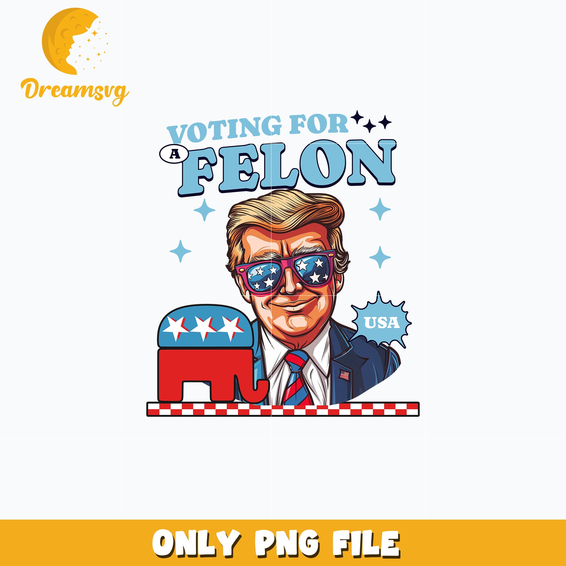 Voting for felon usa trump png