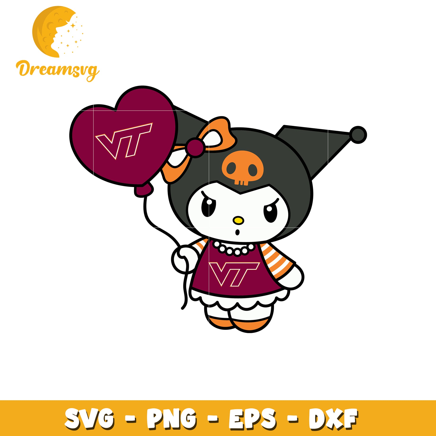 VT Kuromi SVG Design