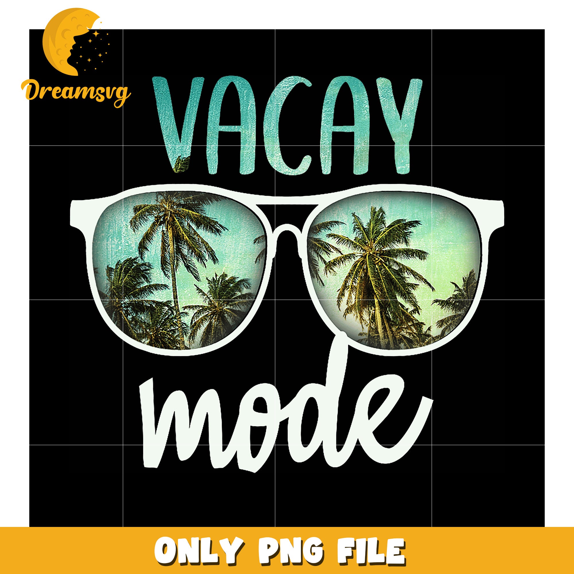 Vacation Mode PNG Sunglasses Palm Trees