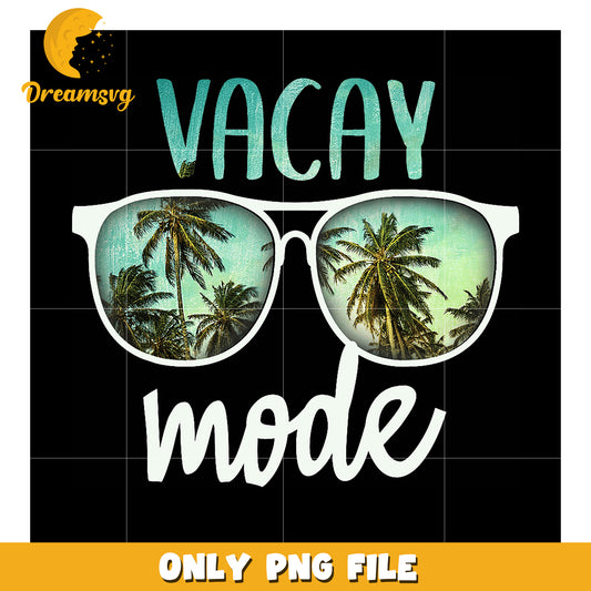 Vacation Mode PNG Sunglasses Palm Trees