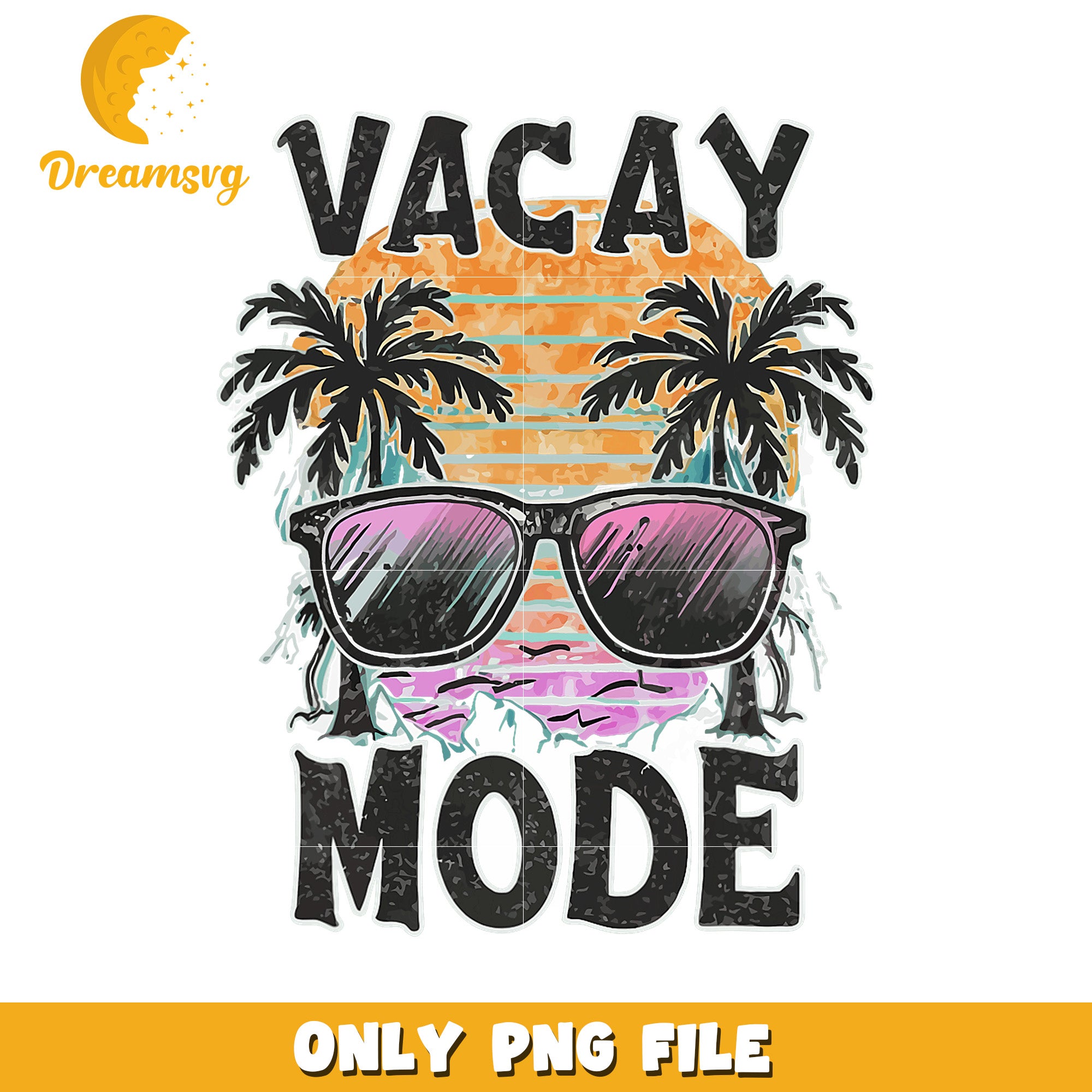 Vacay Mode PNG Summer Sunglasses Design