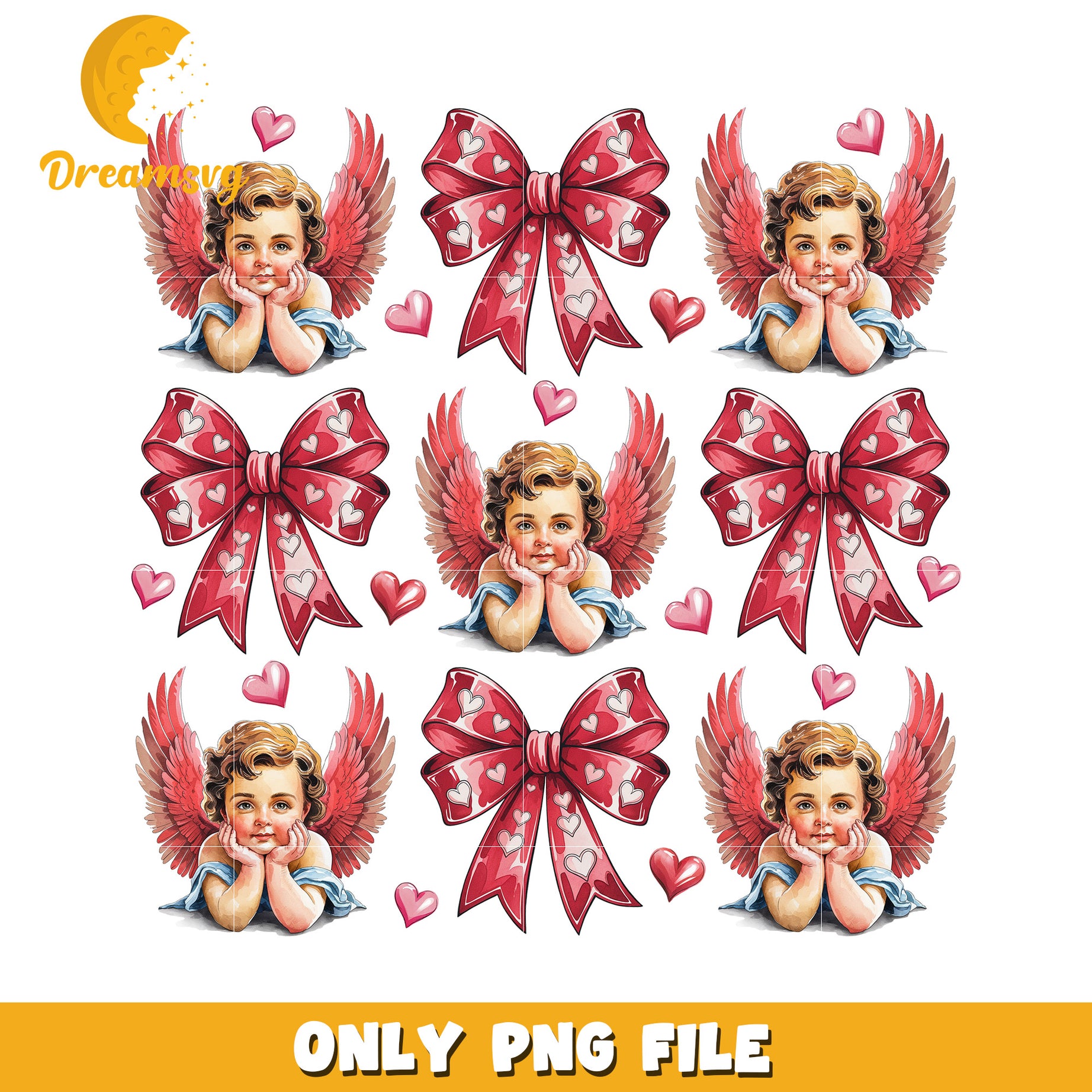 Valentine Angels PNG Clipart