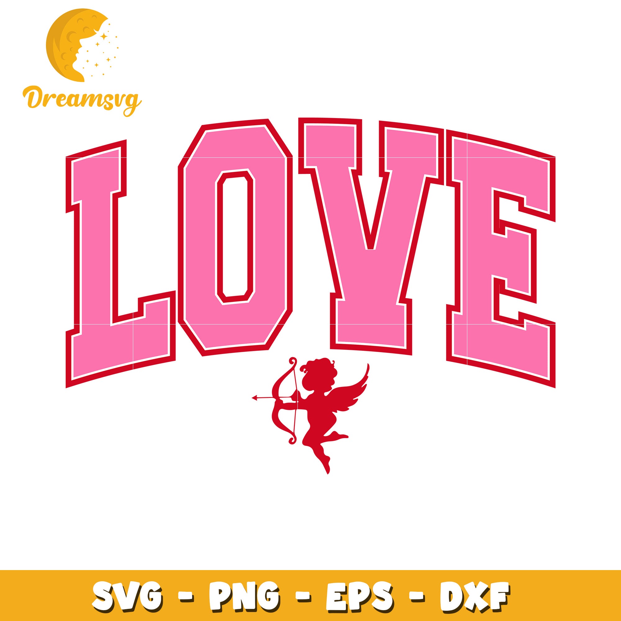 Valentine Love SVG Cut File PNG EPS DXF – DreamSVG Store