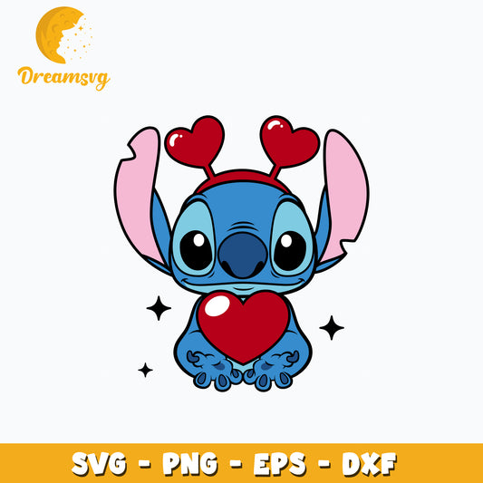 Valentine Stitch Heart Svg