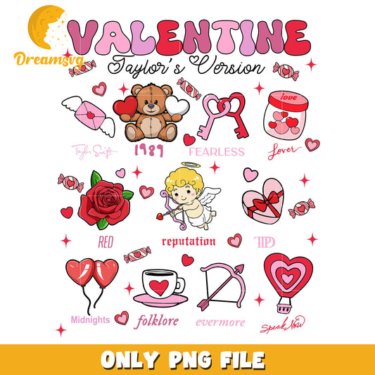 Valentine Taylor's version png, Taylor Swift albums png