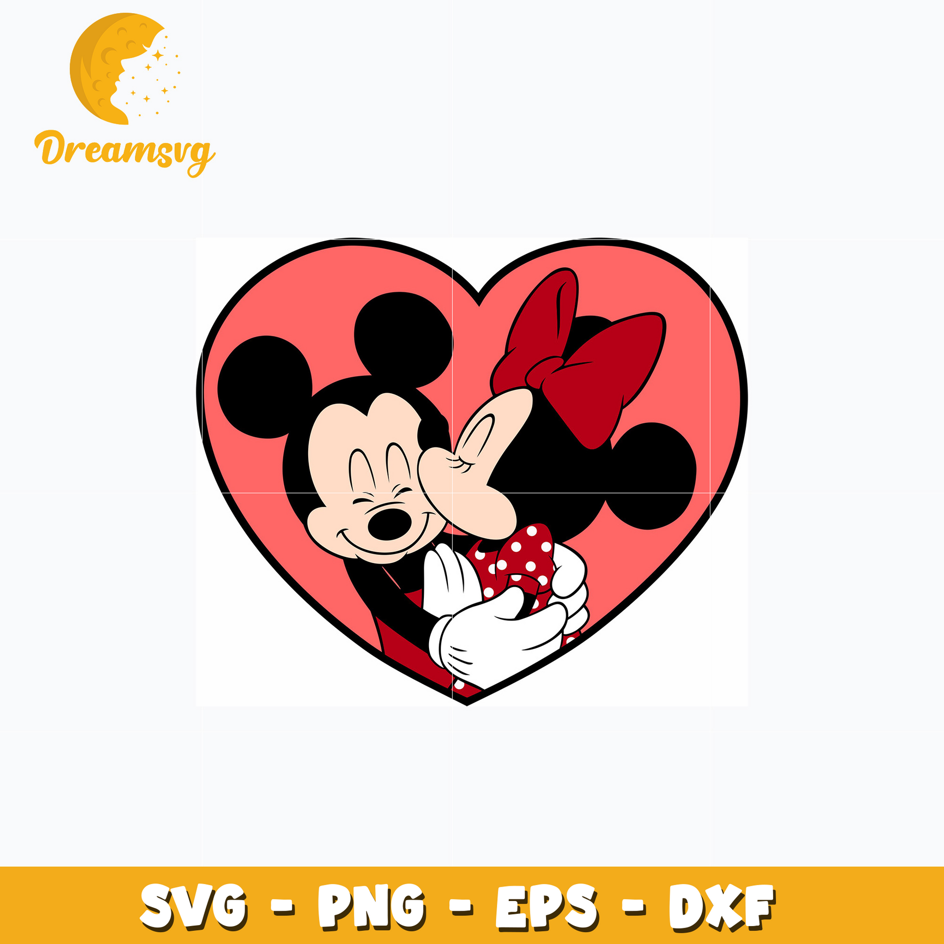 Valentine's Day Mickey And Minnie svg