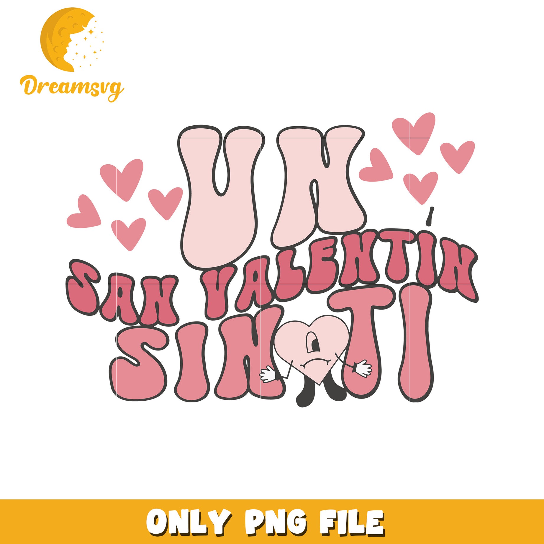 Valentine's Day PNG Design Sad Heart