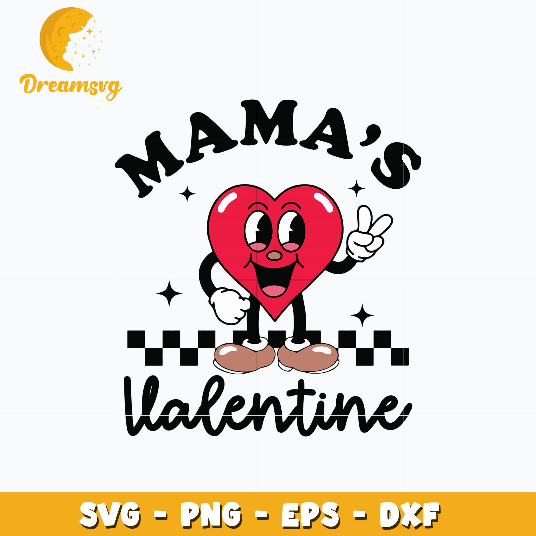 Heart mama valentine's Svg