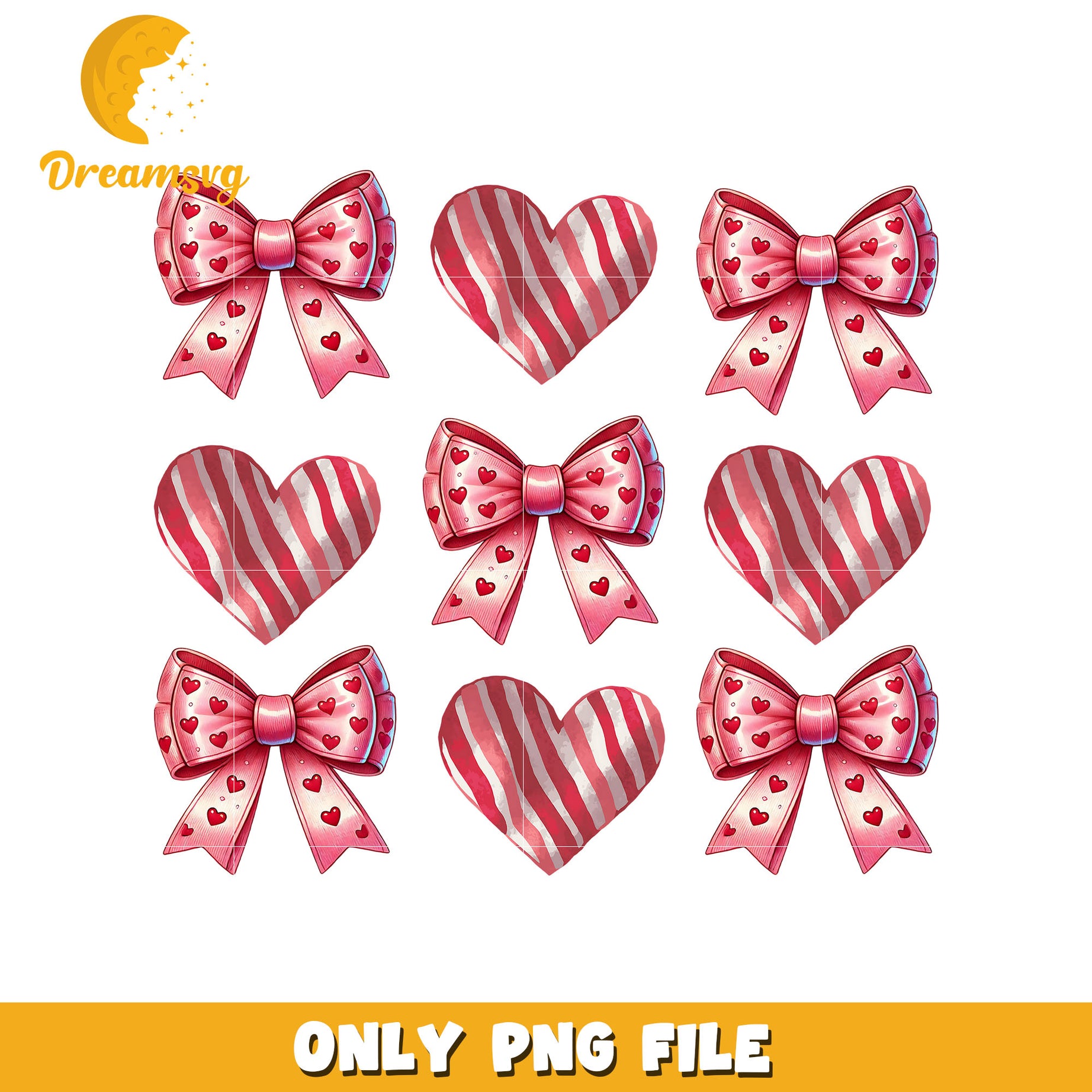 Valentine bow and candy heart png, candy heart png, valentine png