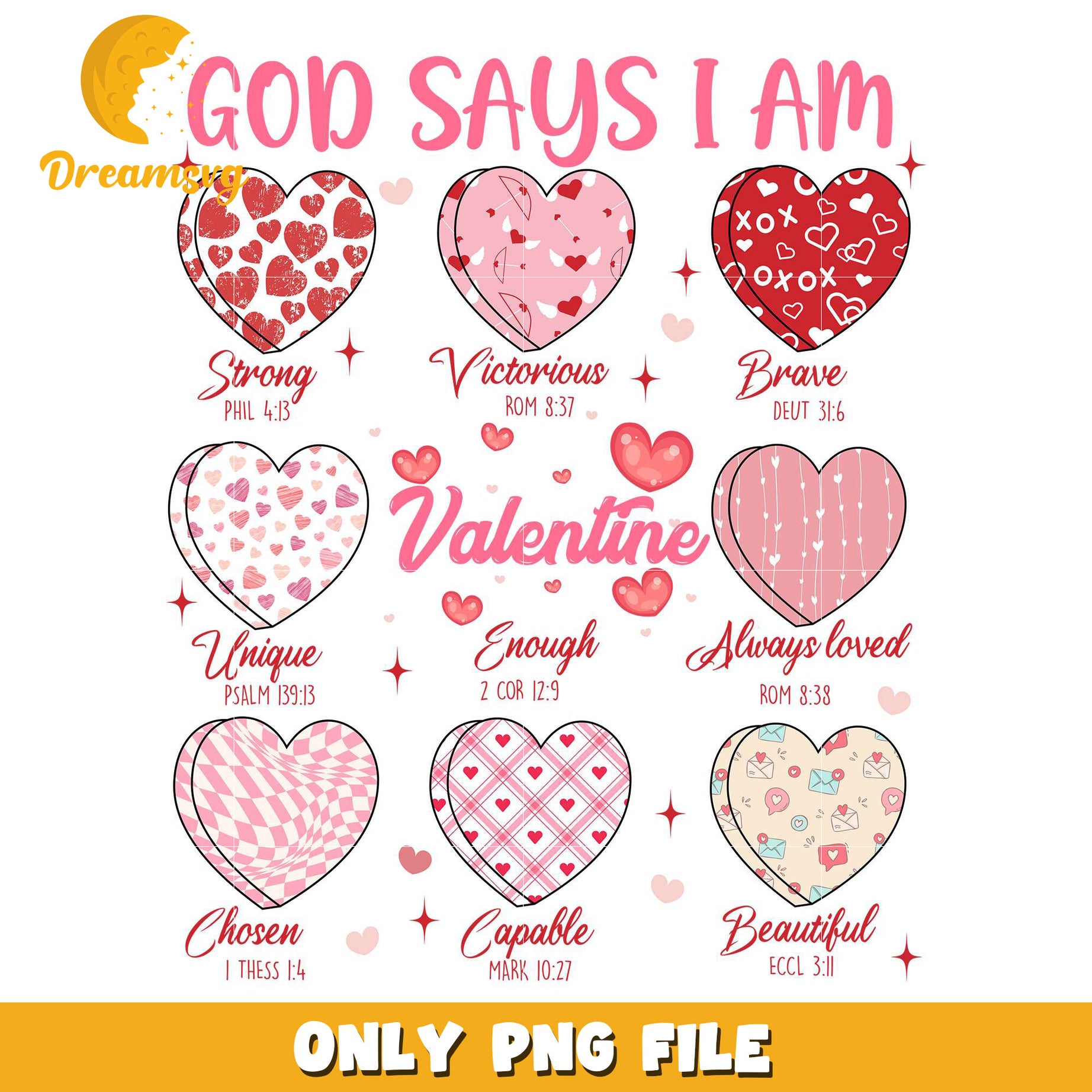 Valentine candy heart god says I am png, sweet valentine png