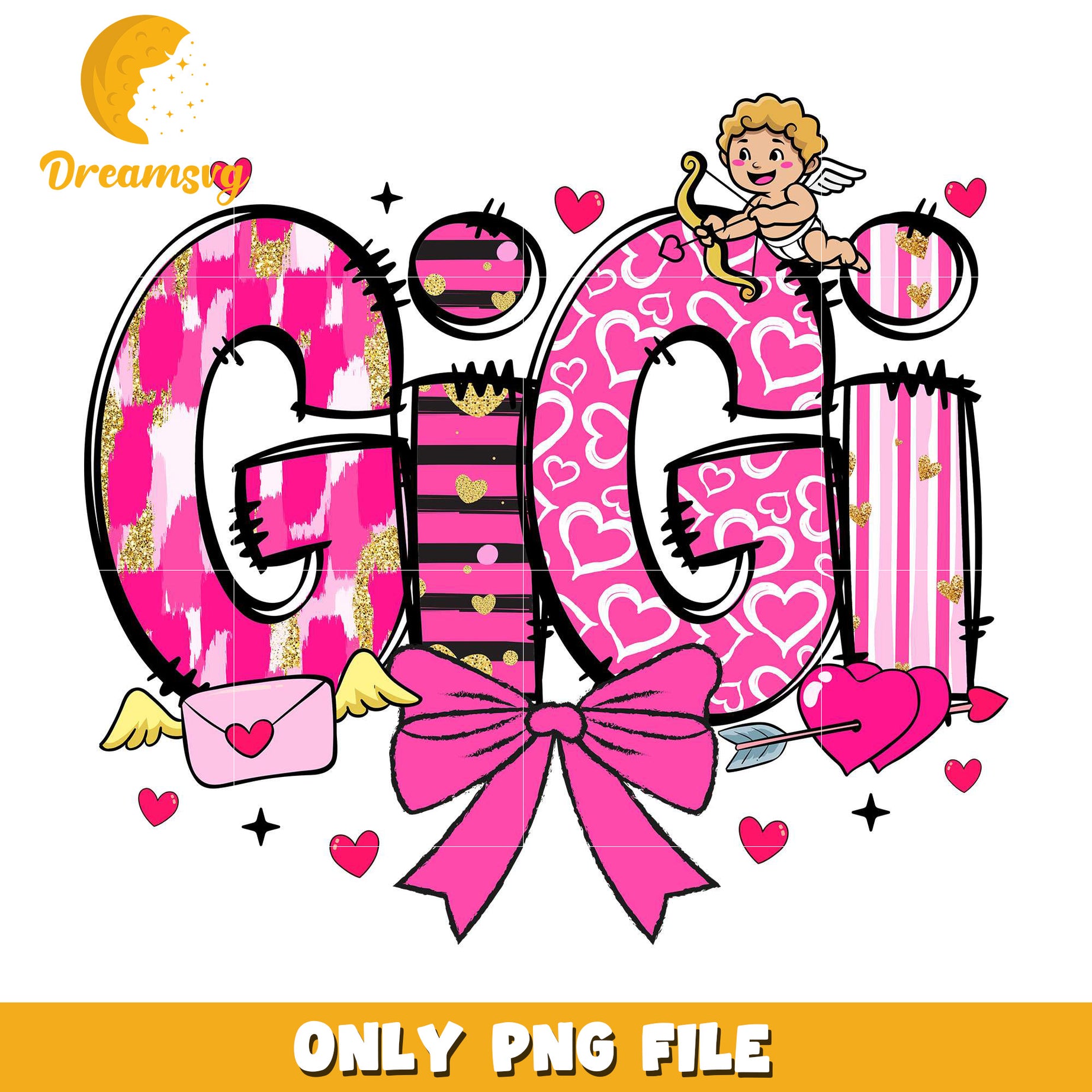 Valentine font gigi png, valentine font png, font design png