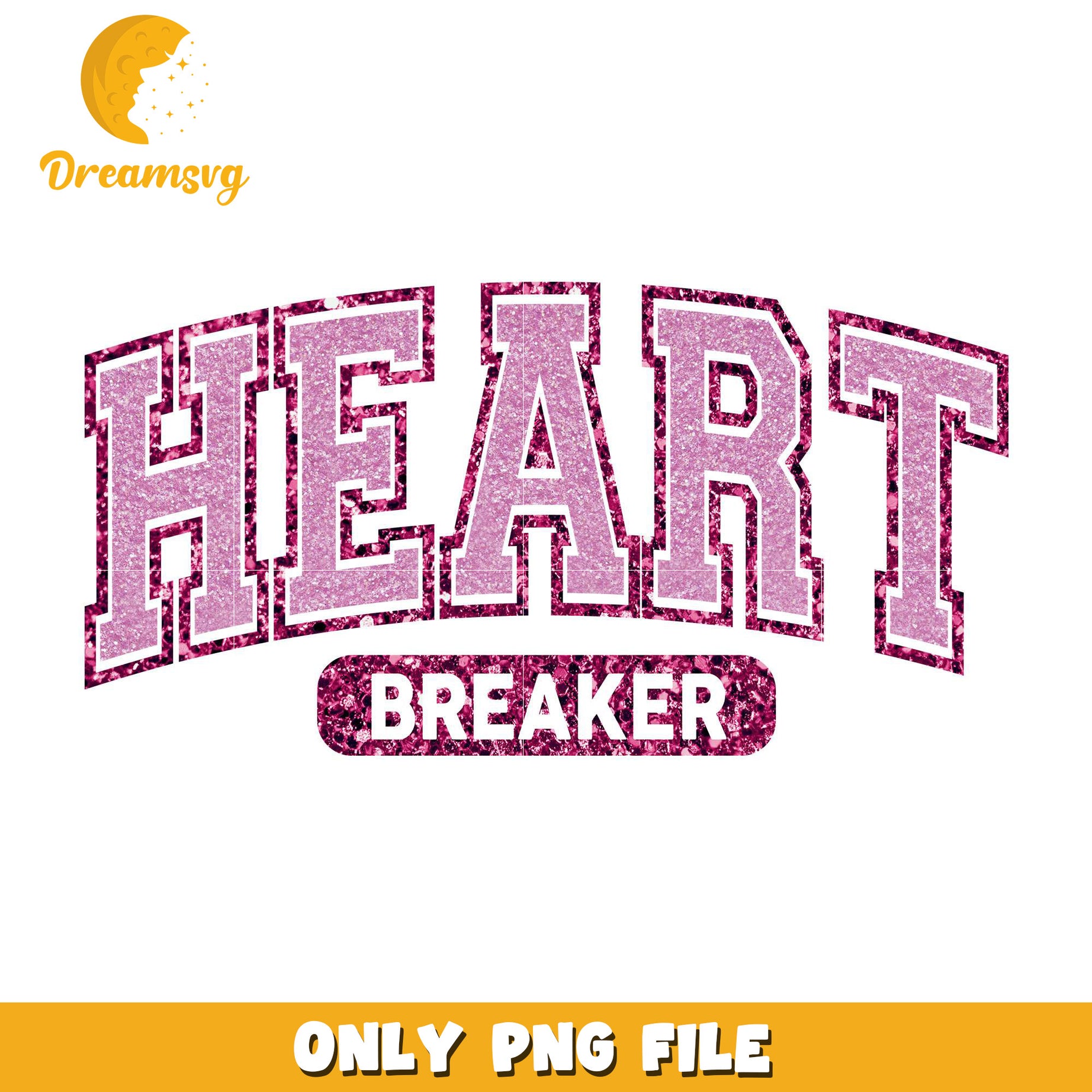 Valentine glitter heart breaker png, heart breaker png