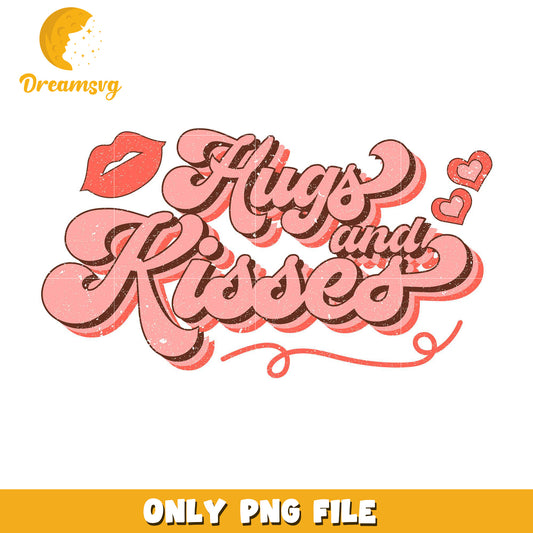 Valentine hugs and kisses png, happy valentine day png