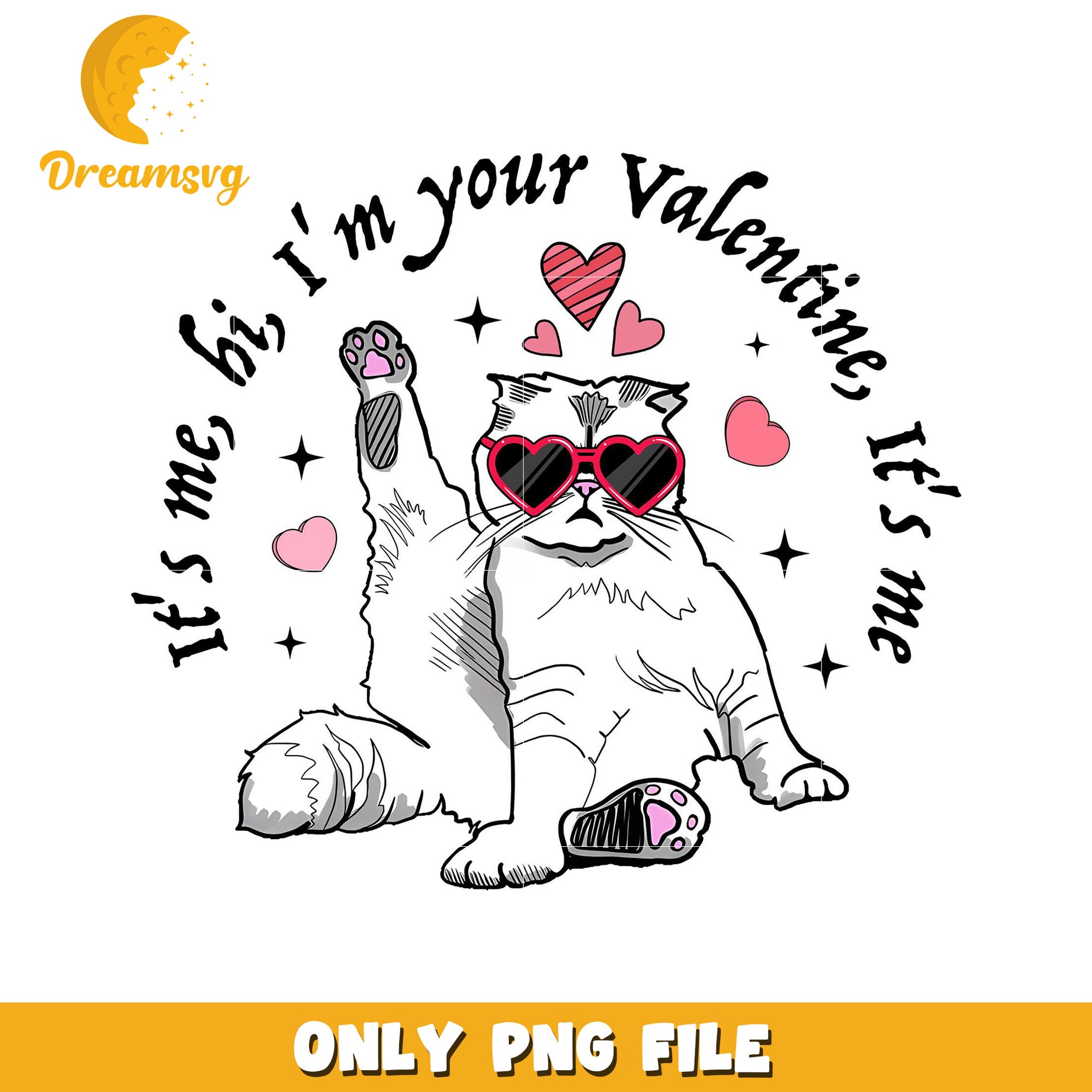 Valentines Cat PNG Image Download