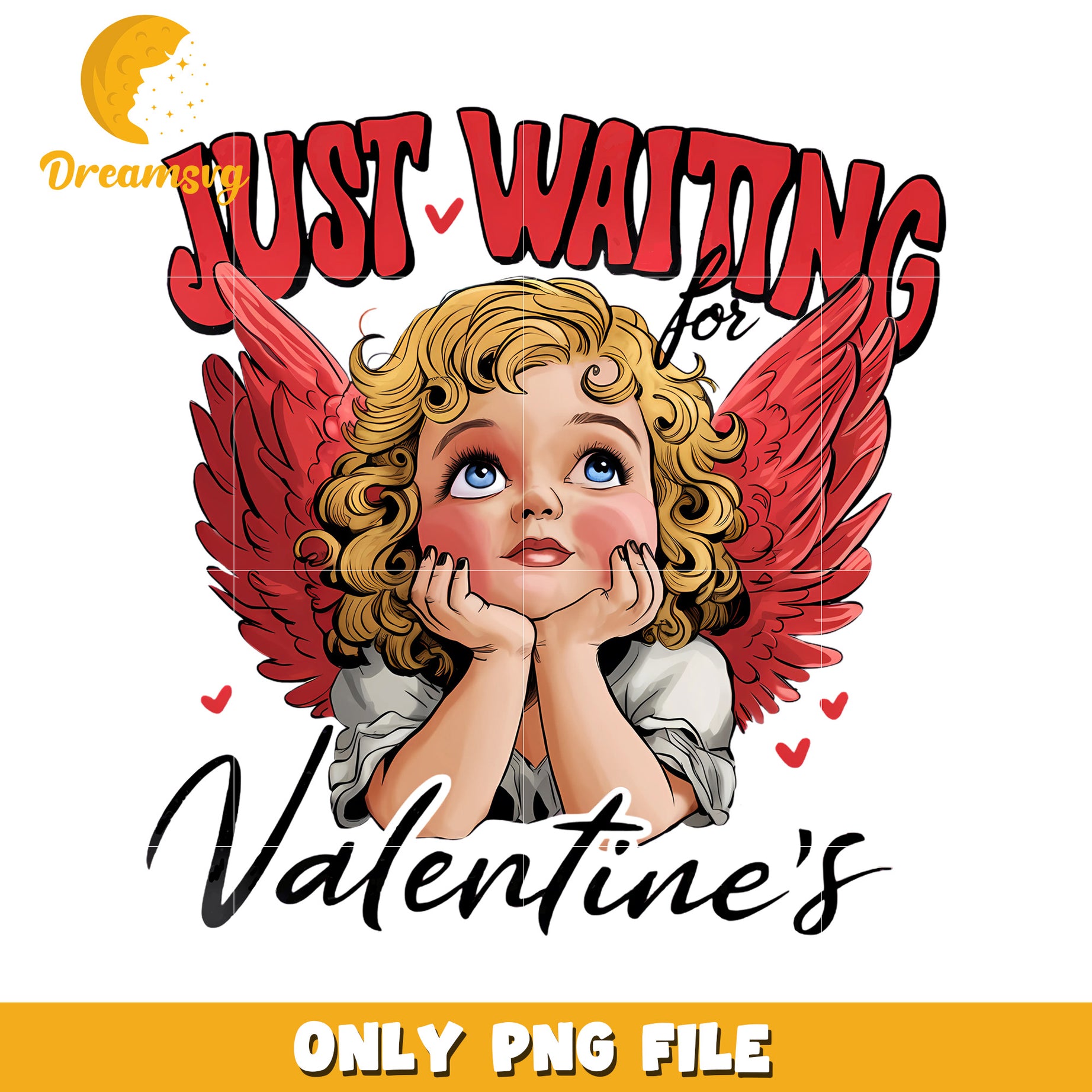 Valentines Day Angel PNG Design