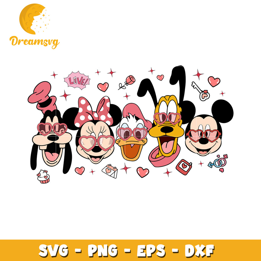 Valentines Day Disney SVG Bundle