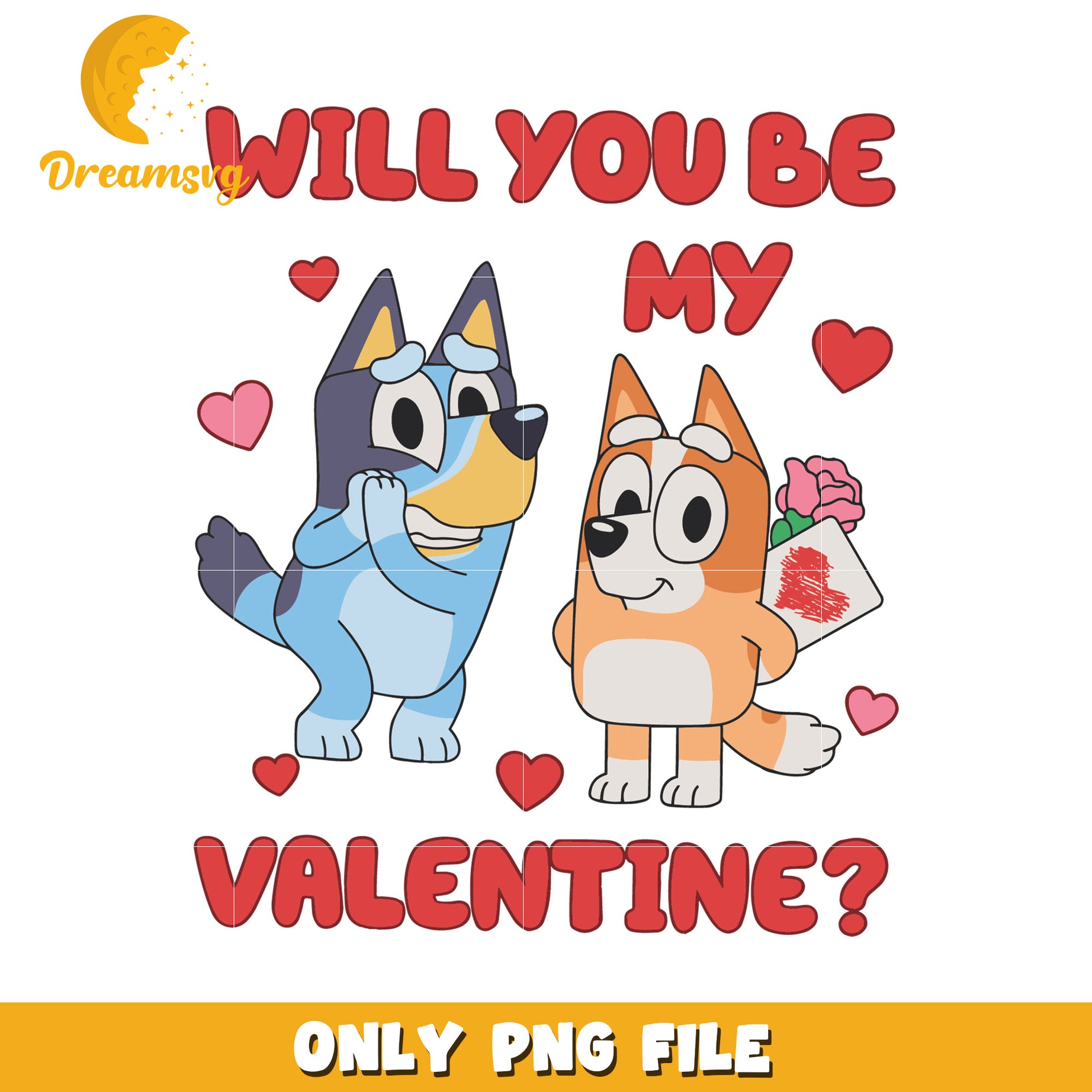 Valentines Day Dogs PNG