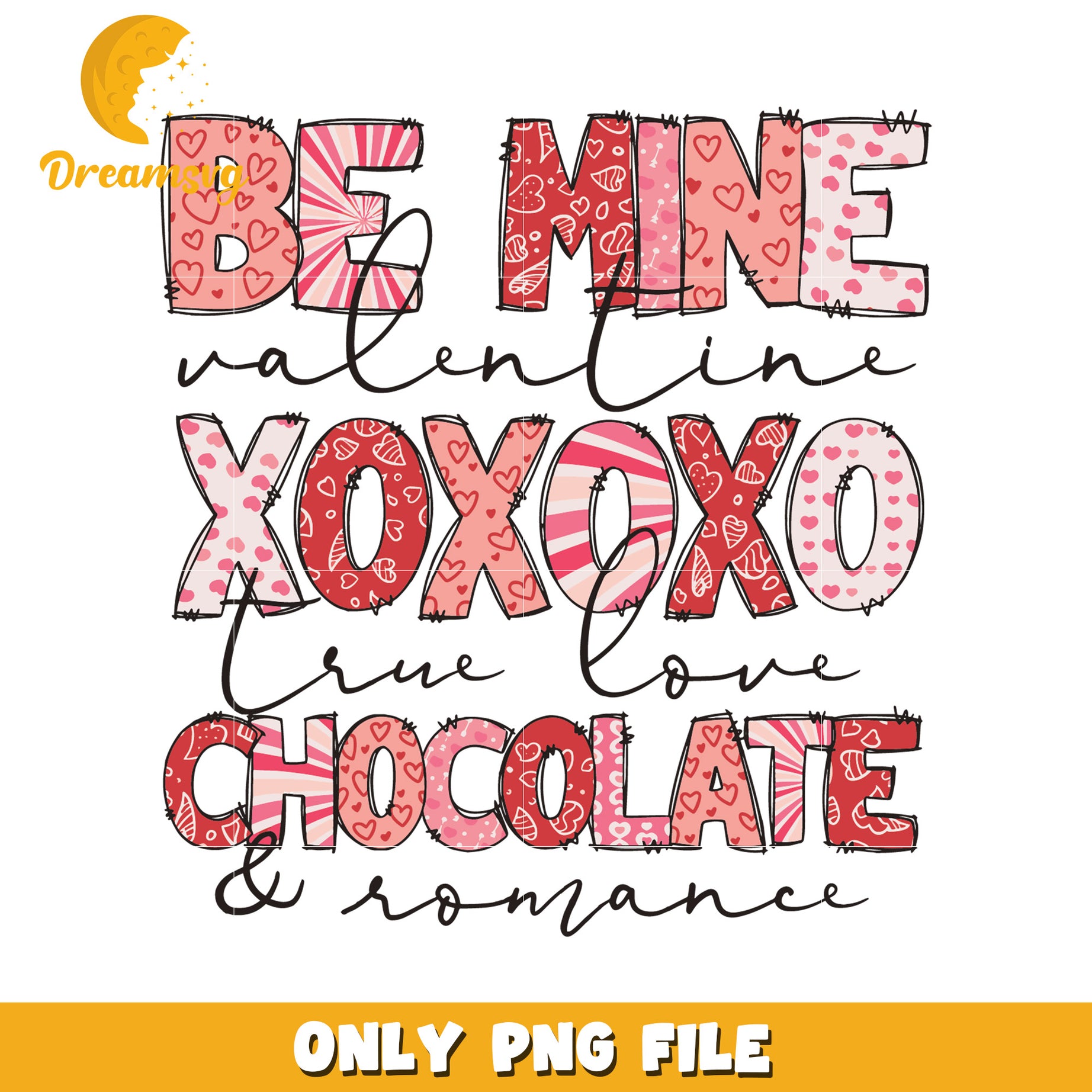 Valentines Day PNG Be Mine Design