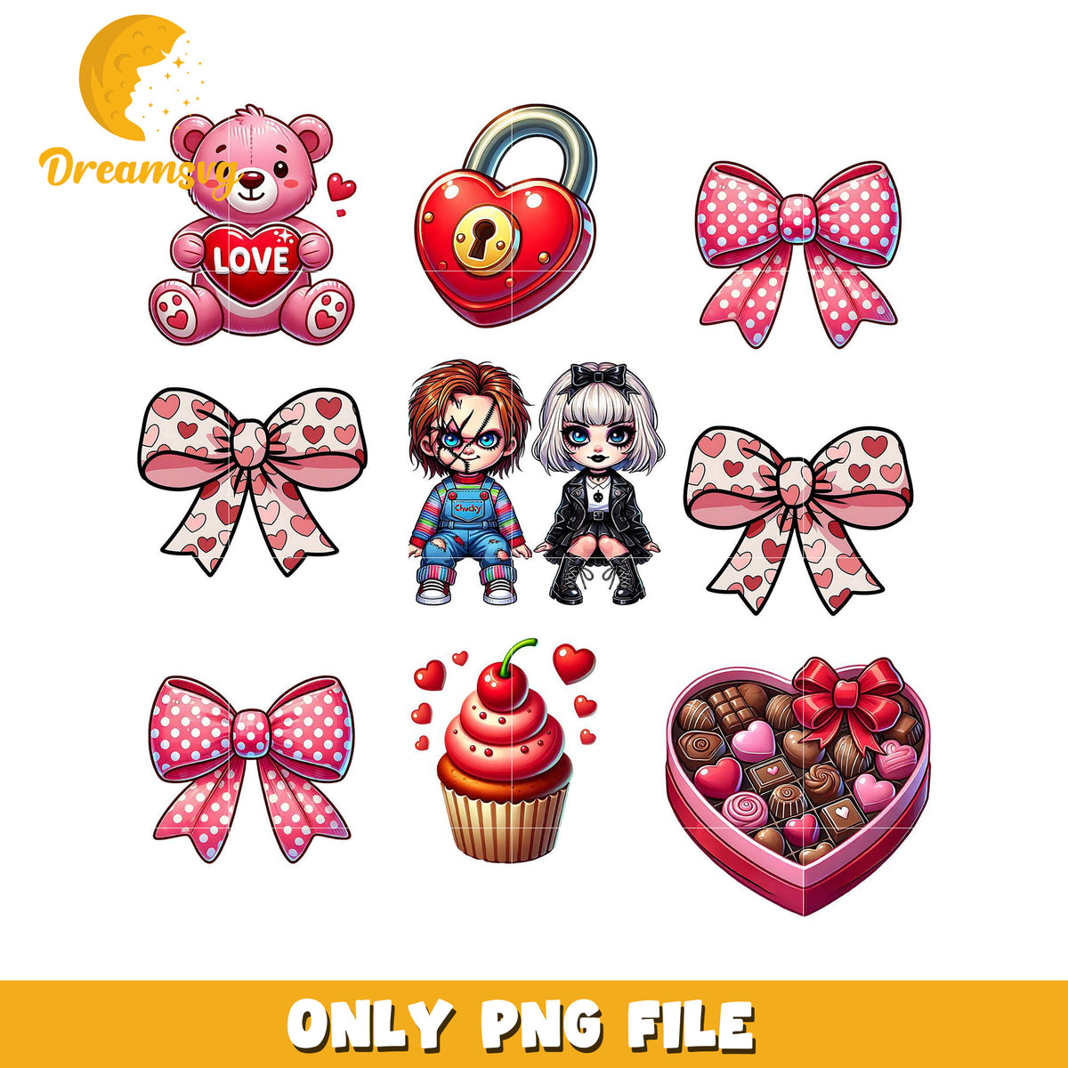 Valentines Day PNG Clipart Set – DreamSVG Store
