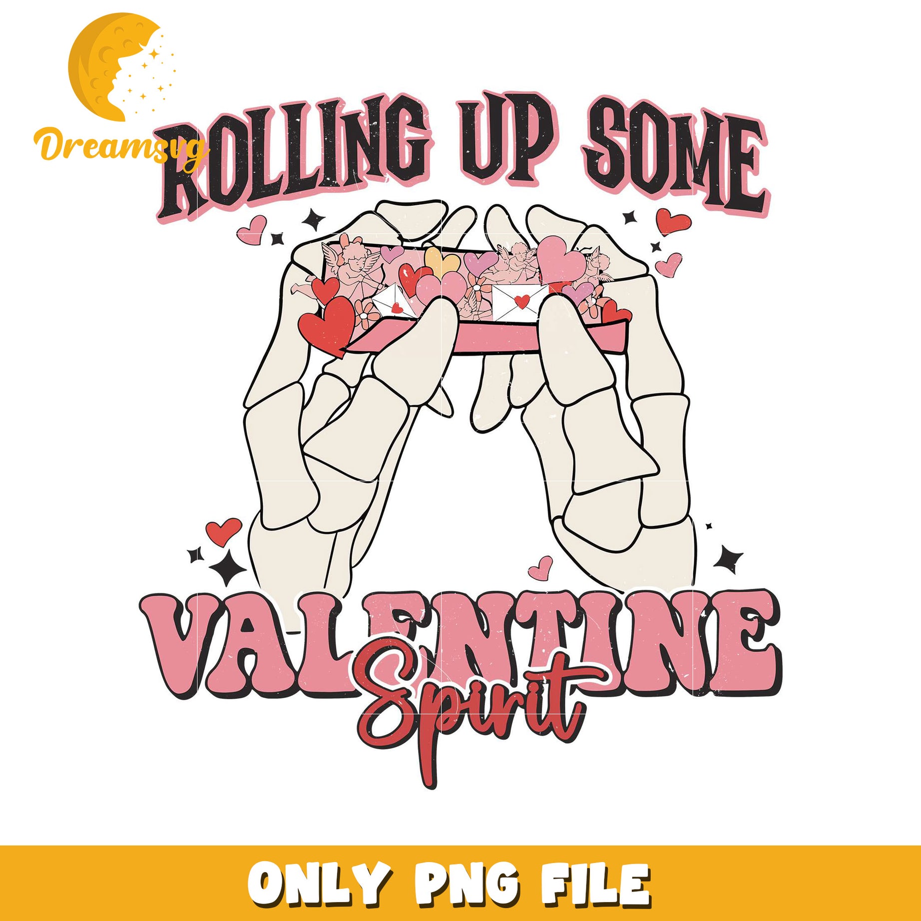 Valentines Day PNG Design Rolling Up Some Love