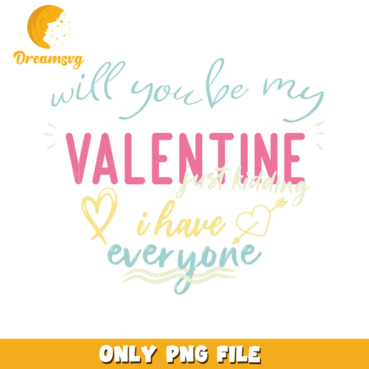 Valentines Day PNG Funny Quote