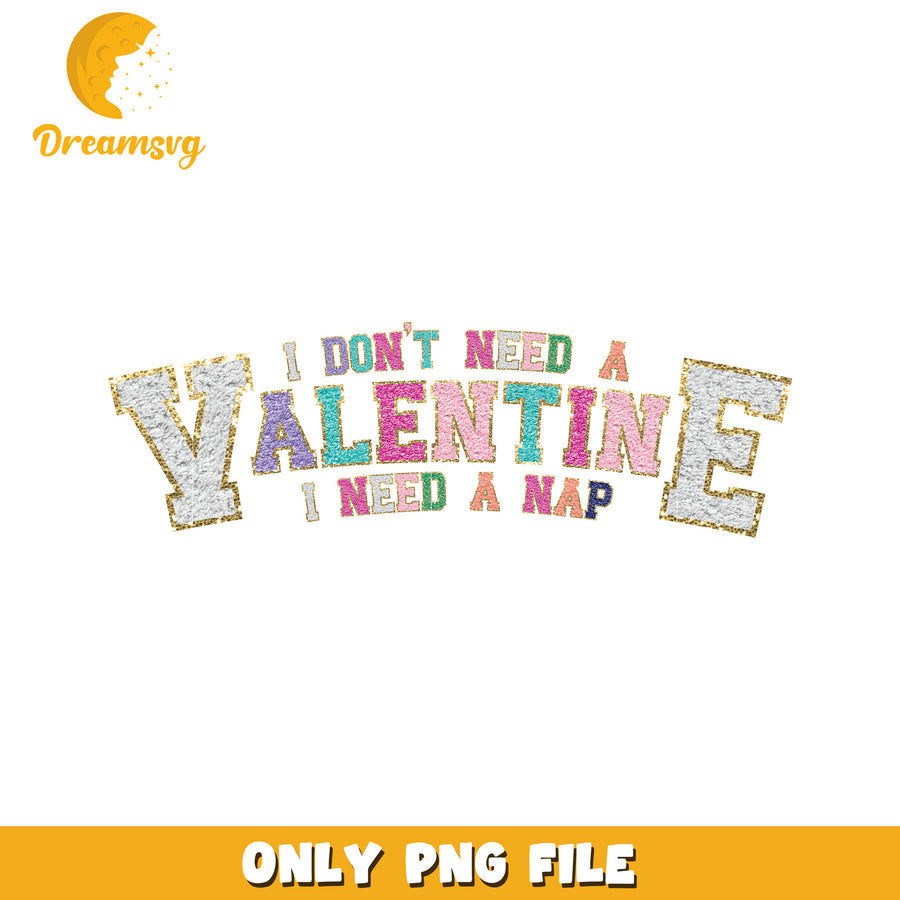 Valentines Day PNG Need a Nap