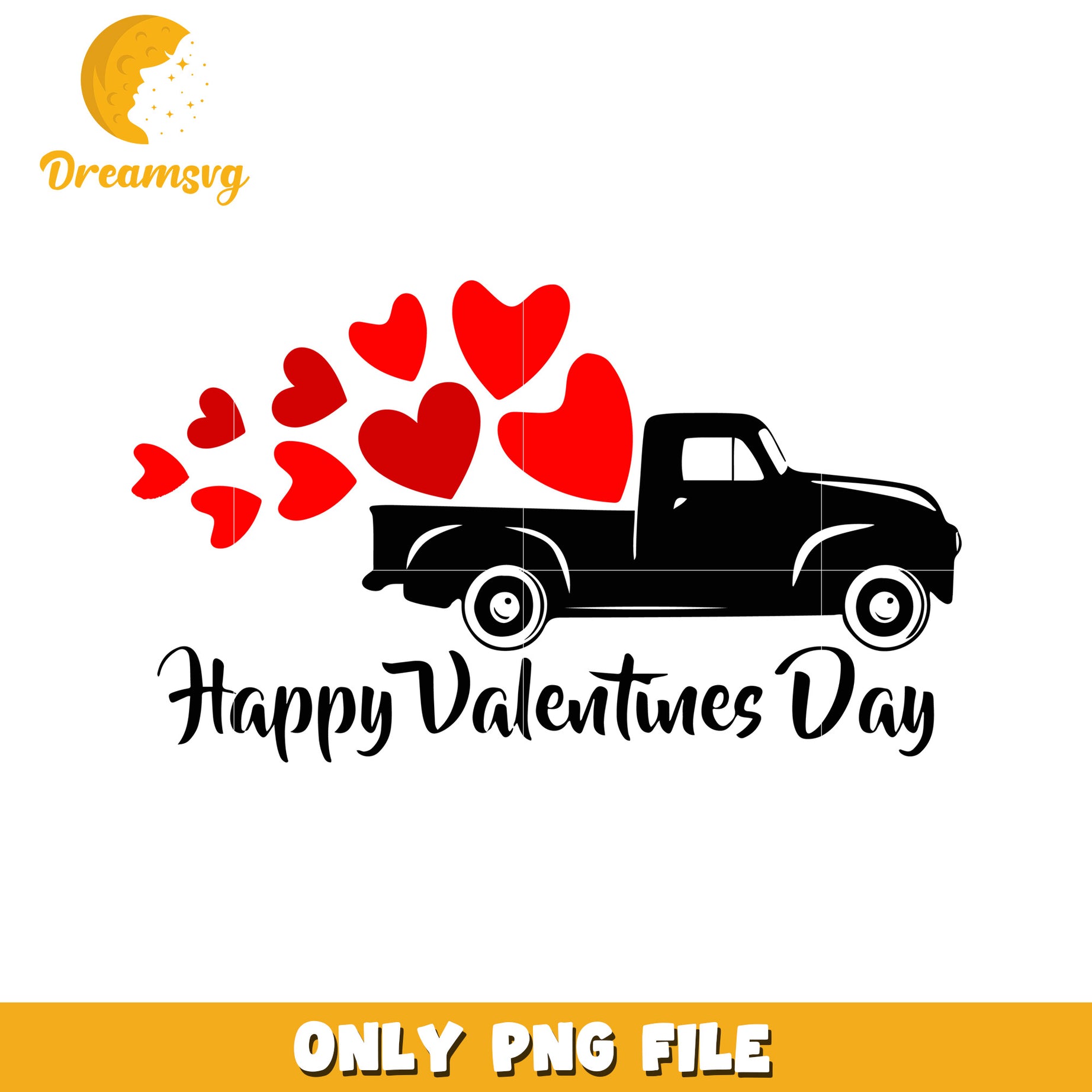 Valentines Day Truck PNG