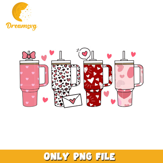 Valentines Day Tumbler PNG Designs