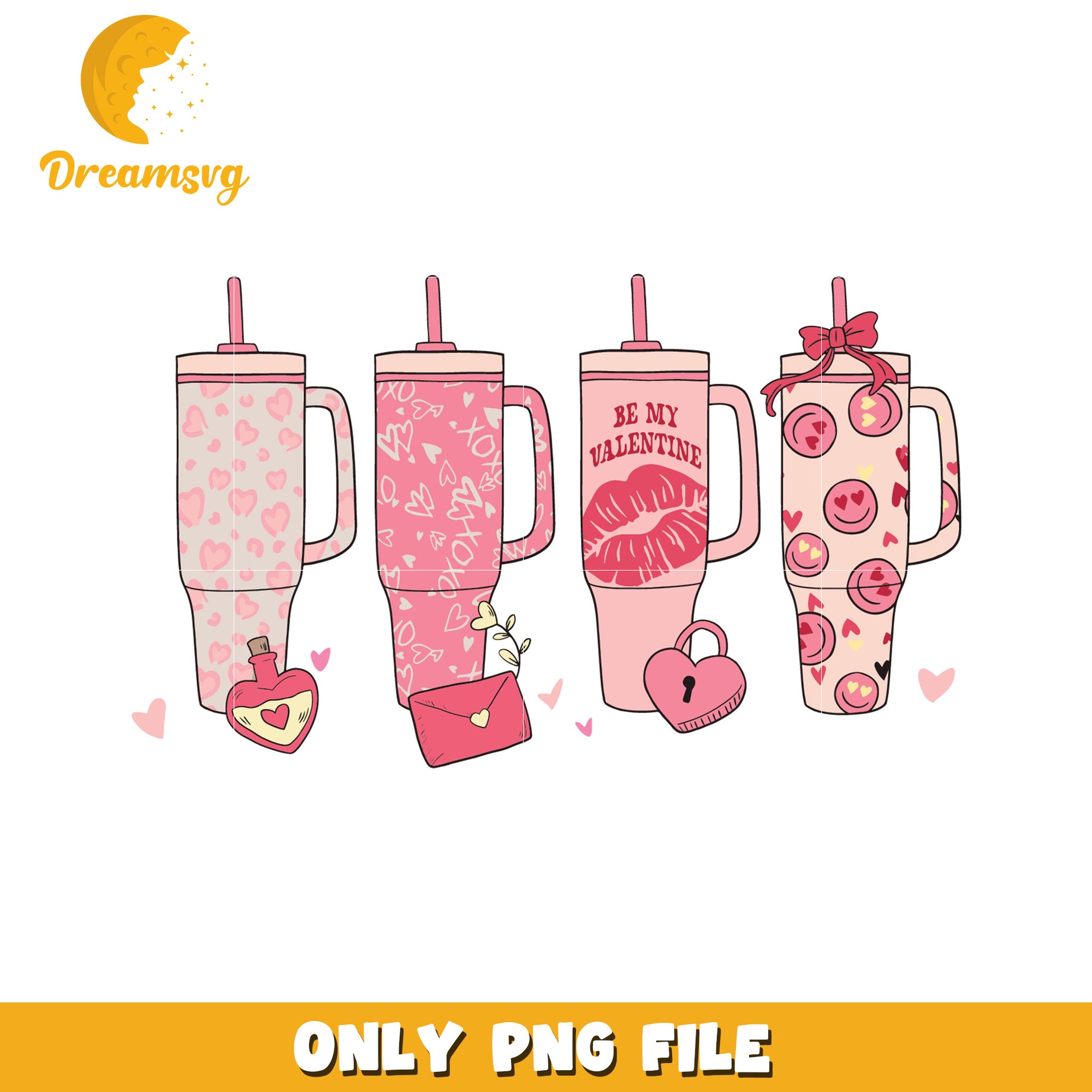 Valentines Day Tumblers PNG