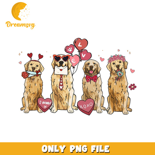 Valentines Dogs PNG Download
