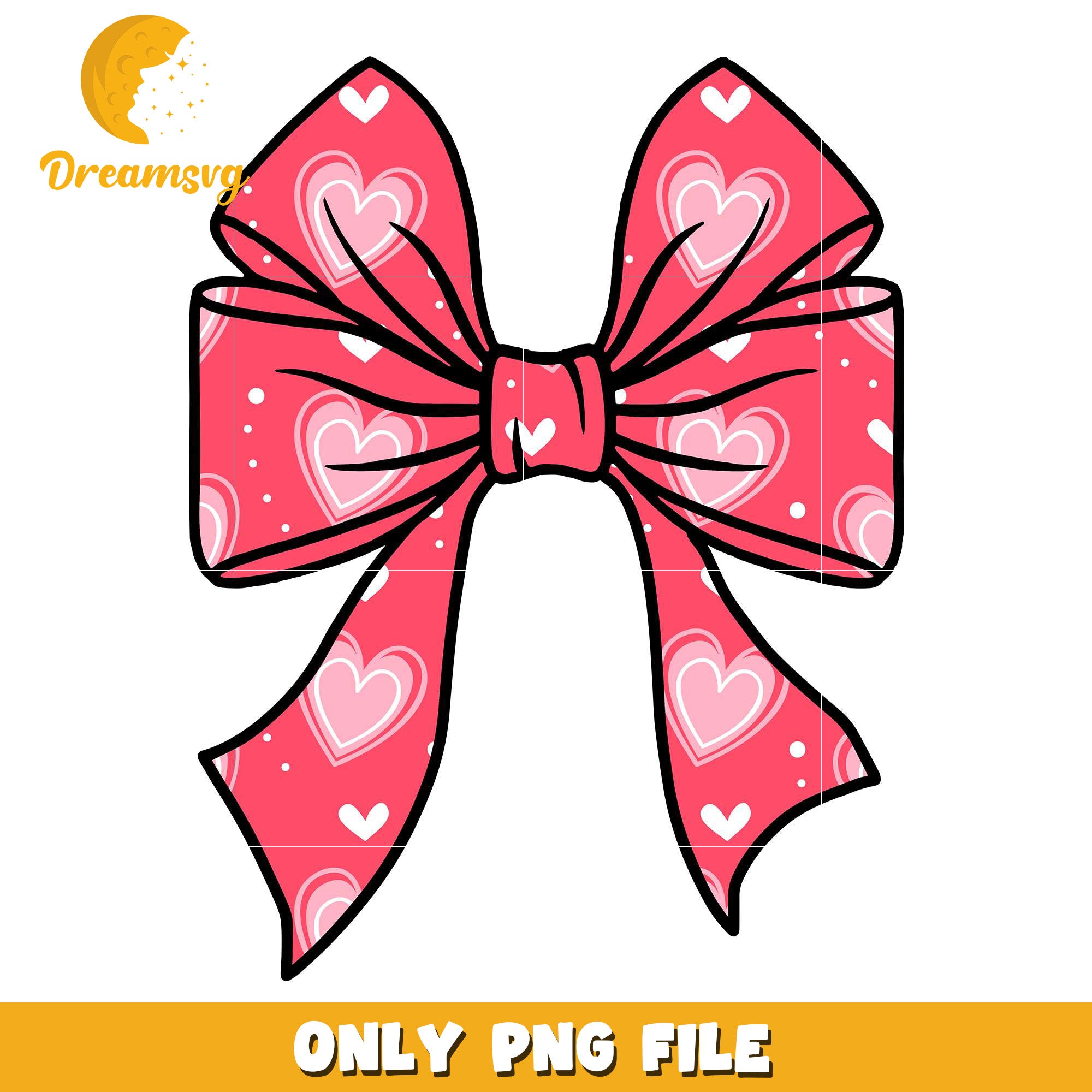 Valentine vintage bow decor png, Valentine bow png, valentine png