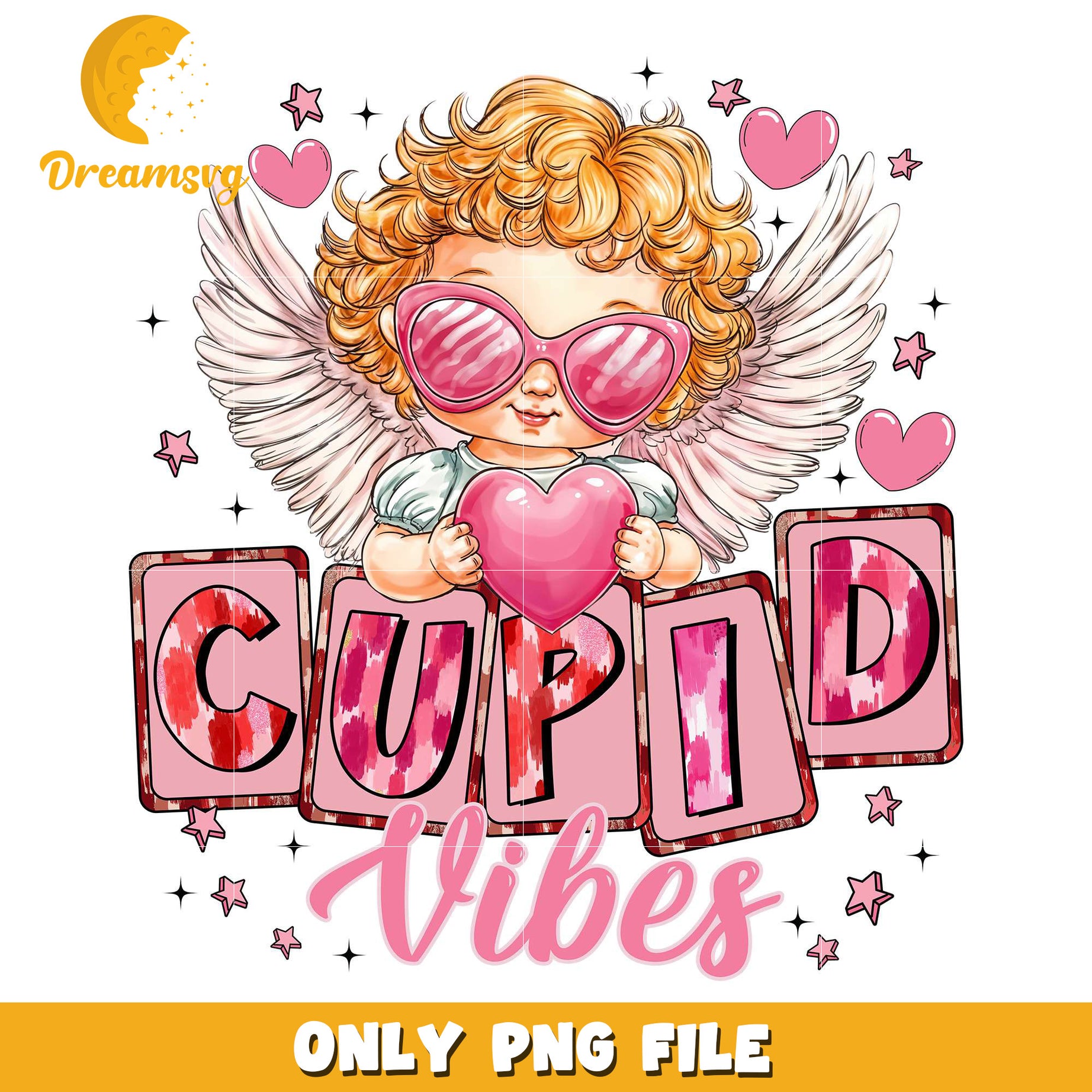 Valetine cupid vibes png, Valetine cupid png, cupid vibes png