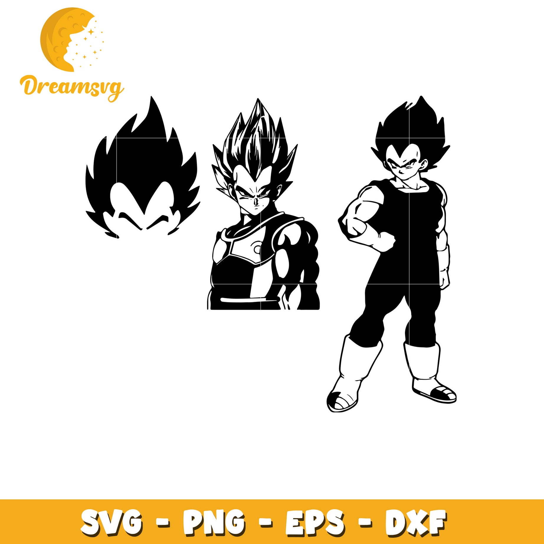 Vegeta characters bundle svg, Dragon ball svg, anime character svg