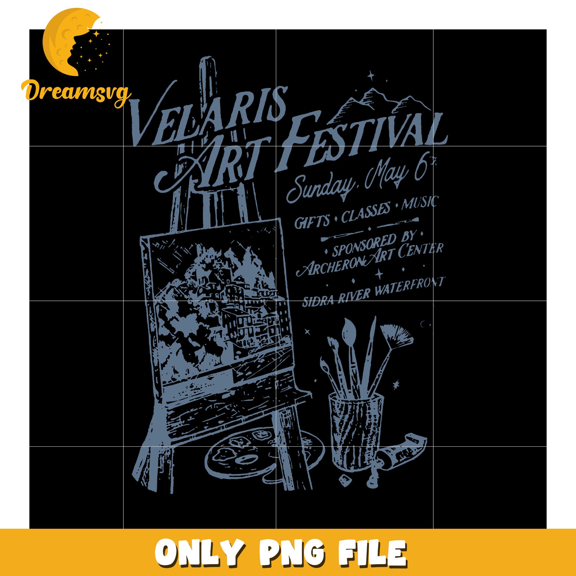 Velaris art festival design png, night court celebration scene pn
