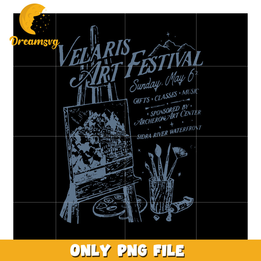 Velaris art festival design png, night court celebration scene pn