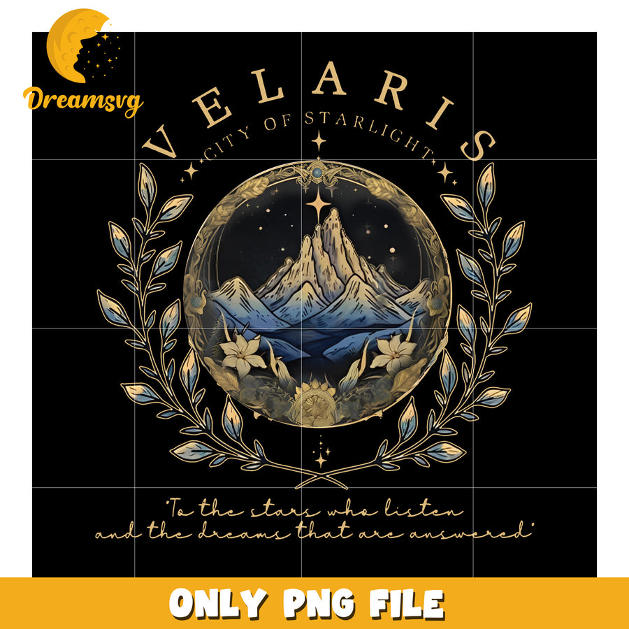 Velaris art festival gold png, night court celebration scene png
