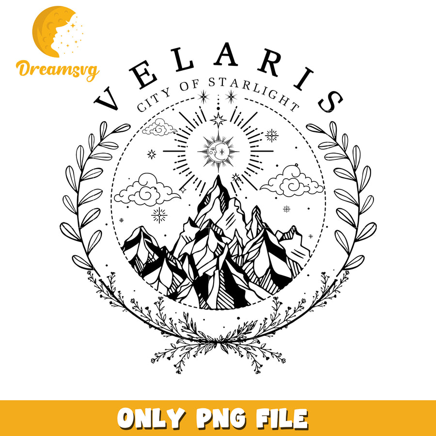 Velaris art png, night court realm png, starlight dream png