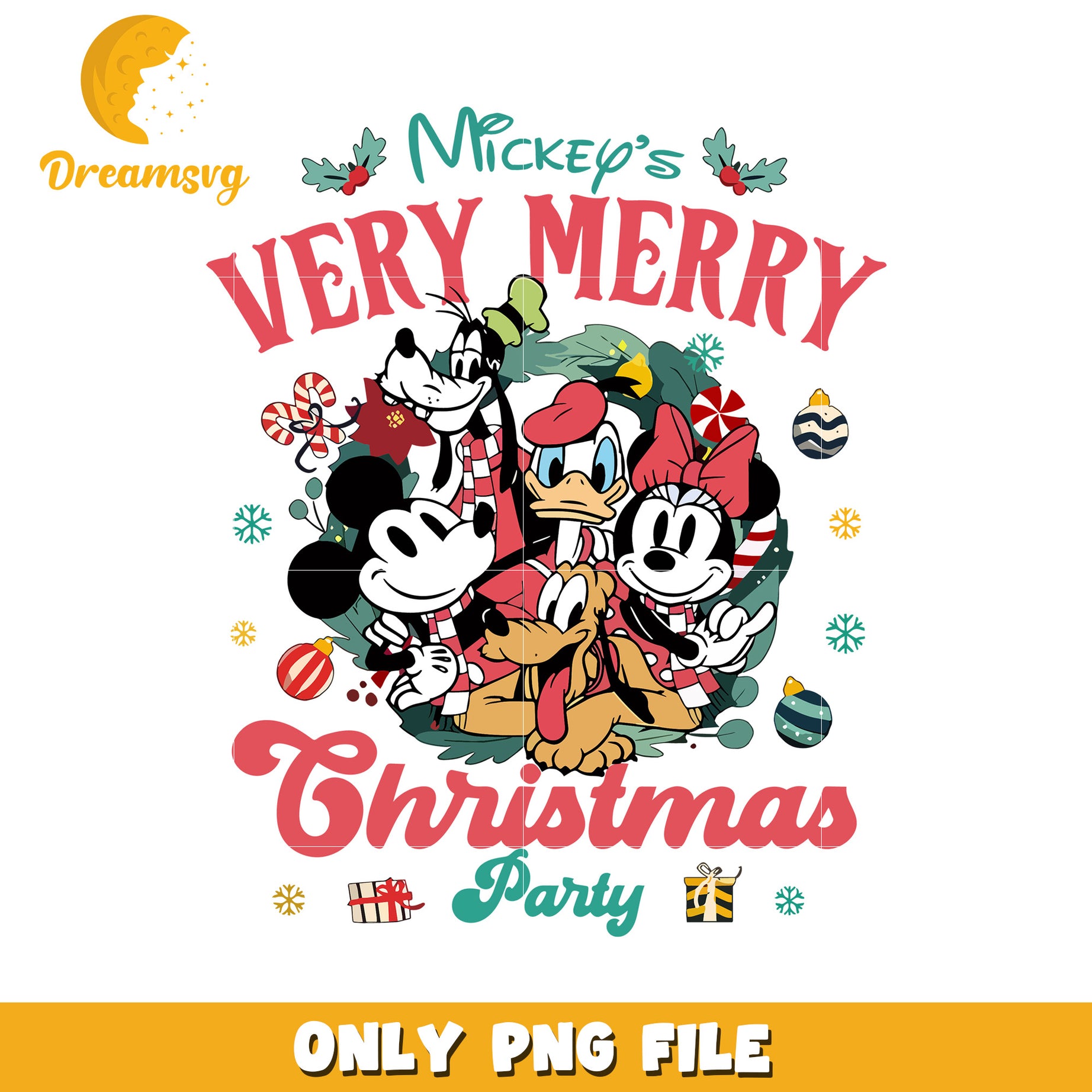 Very merry disney png, christmas cartoon png, christmas disney png