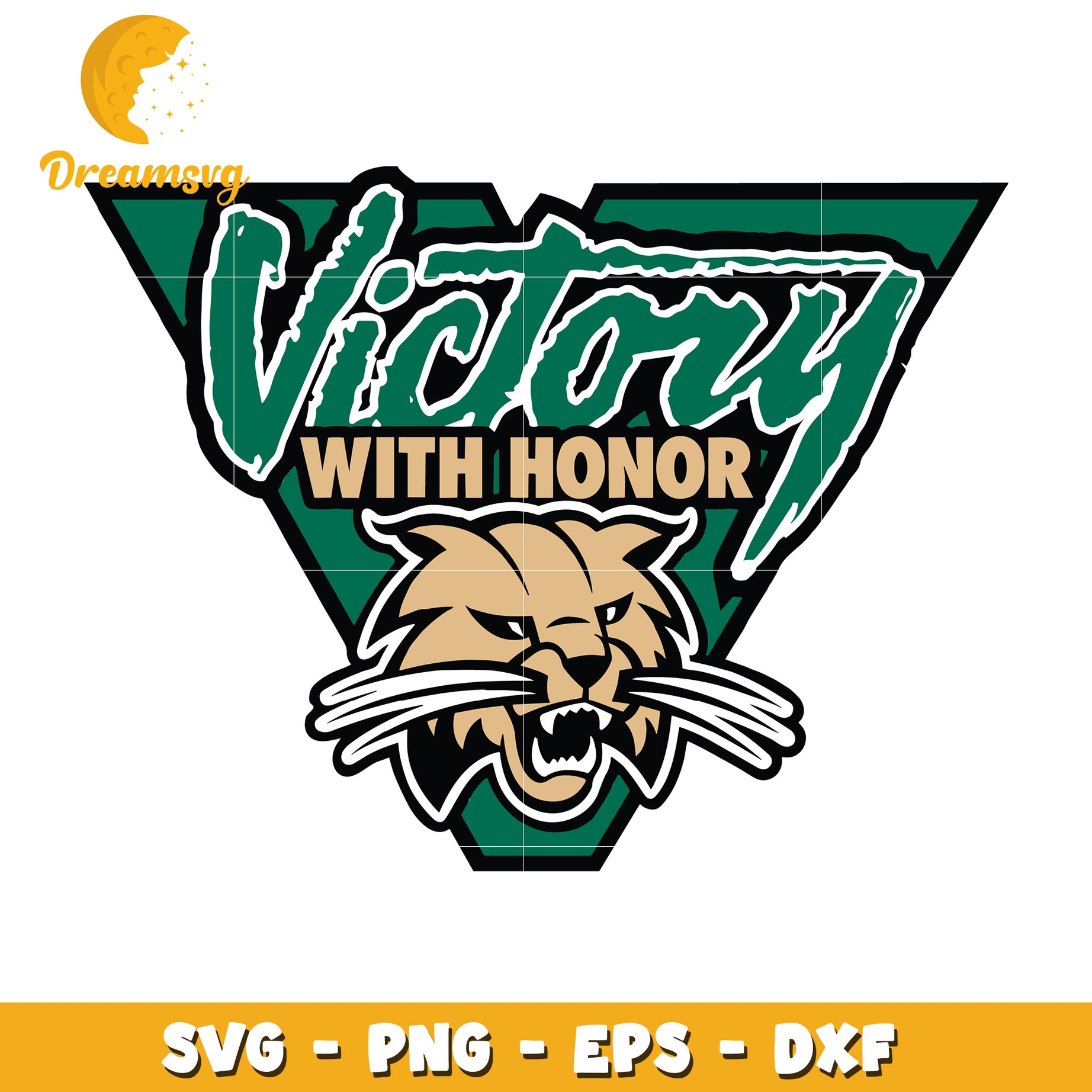 Victory With Honor Wildcat SVG PNG EPS DXF