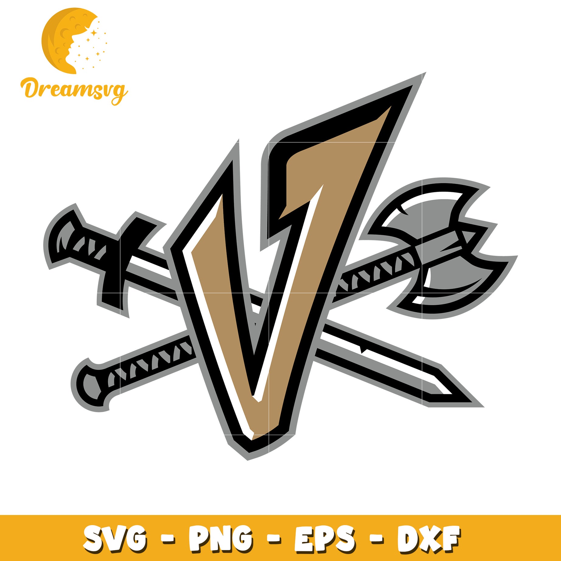 Viking Letter V SVG PNG EPS DXF