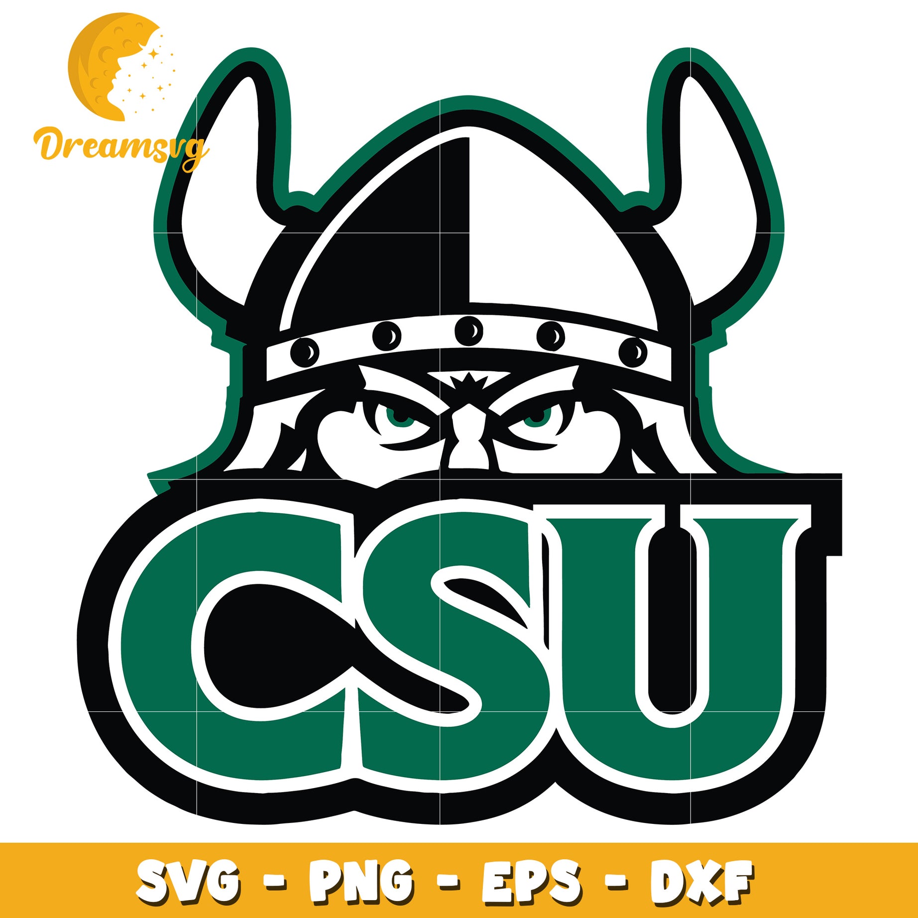 Viking Mascot Logo Design SVG for CSU Enthusiasts and Fans