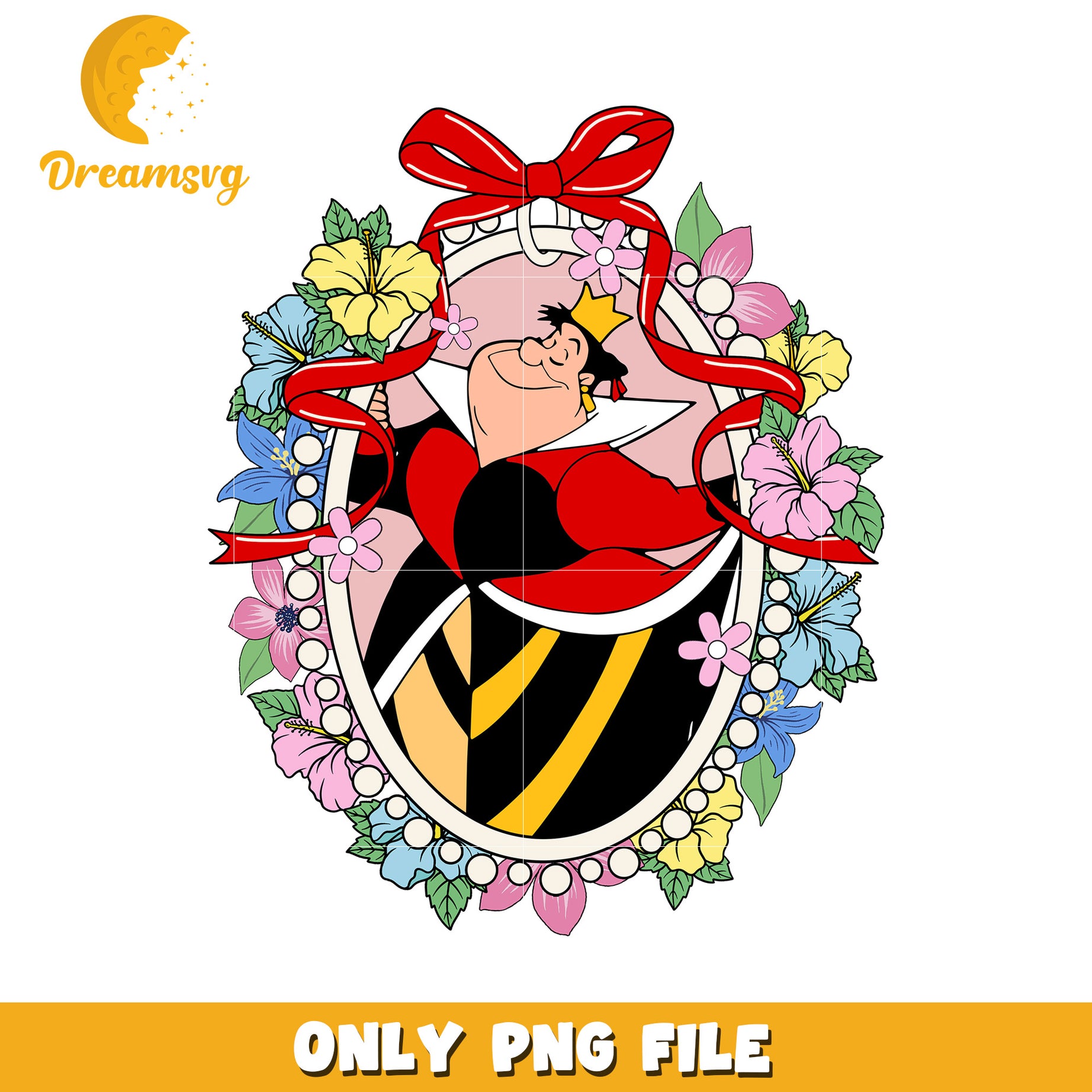 Villain queen of hearts characters mirror coquette bow png, disney evil queen png